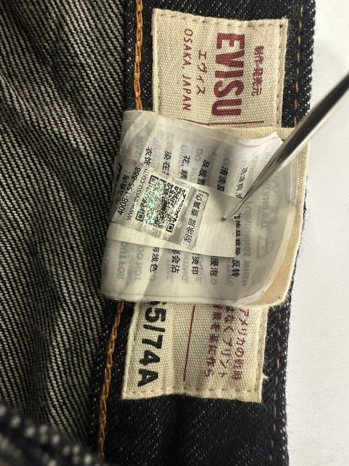 Evisu EVISU PAINTED DIACOCK JEAN SIZE 29X34 Size US 29 - 9 Thumbnail