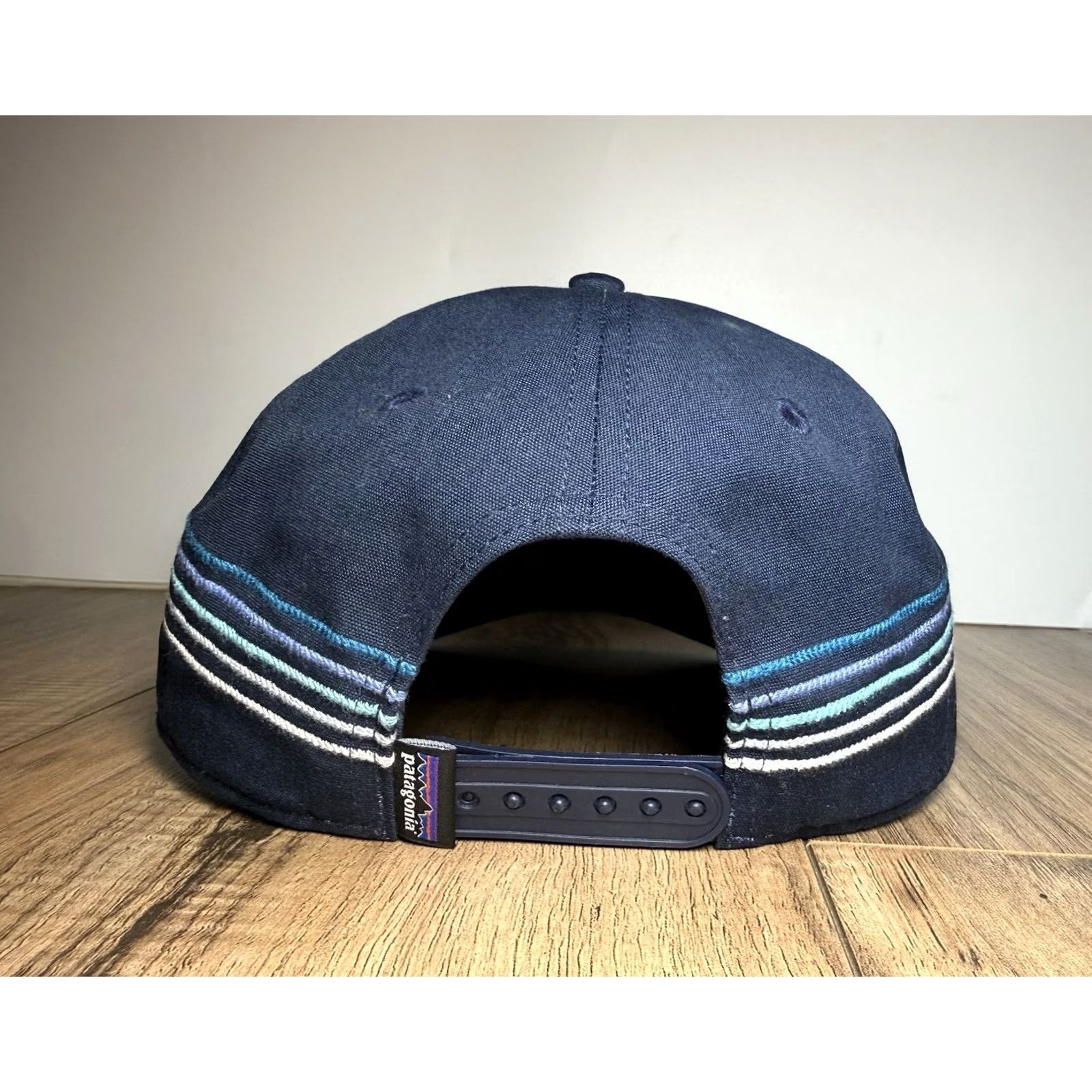 Patagonia VINTAGE Patagonia Snapback Hat One Size Men Blue Ridge Stripe Funfarer Cap Trucker Hat Casual Cap Size ONE SIZE - 6 Thumbnail