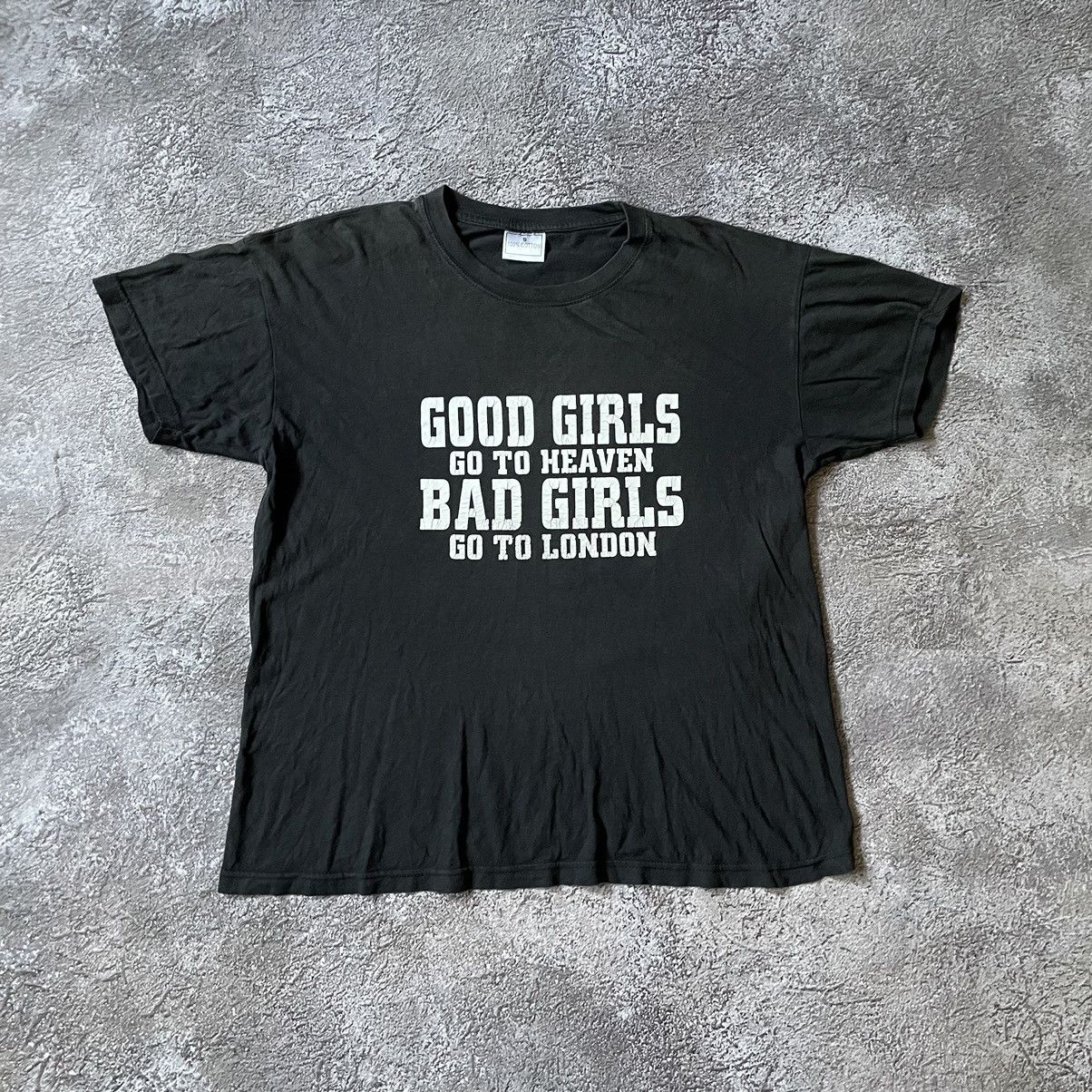 Vintage Vintage Y2K ADULT “ BAD GIRLS GO TO LONDON“ SLOGAN FUNNY TEE Size US M / EU 48-50 / 2 - 2 Thumbnail