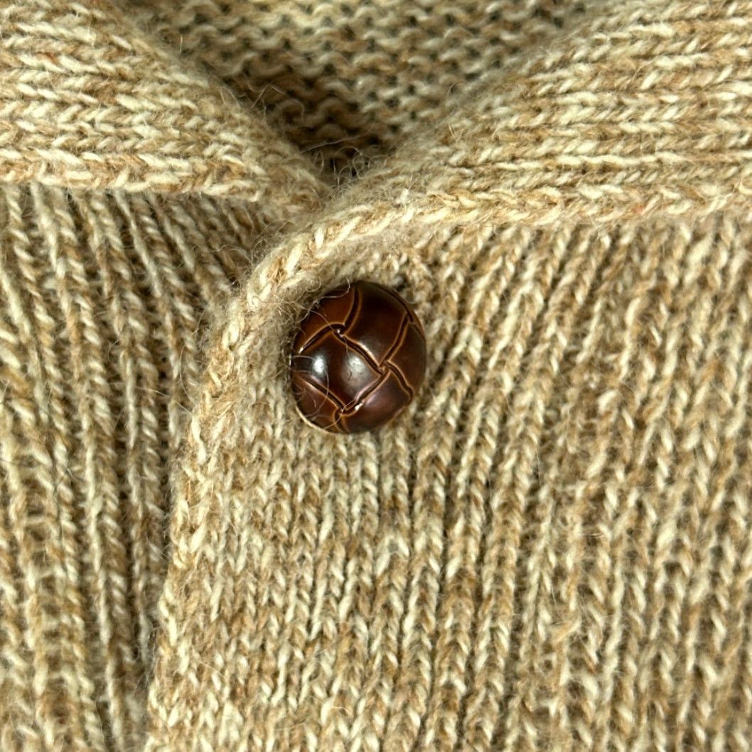 Jantzen VINTAGE Jantzen Sweater Adult MEDIUM Brown Cream Fair Isle Mock Neck Collar 70s Chest 21 Length 29 Mens Size US M / EU 48-50 / 2 - 6 Thumbnail