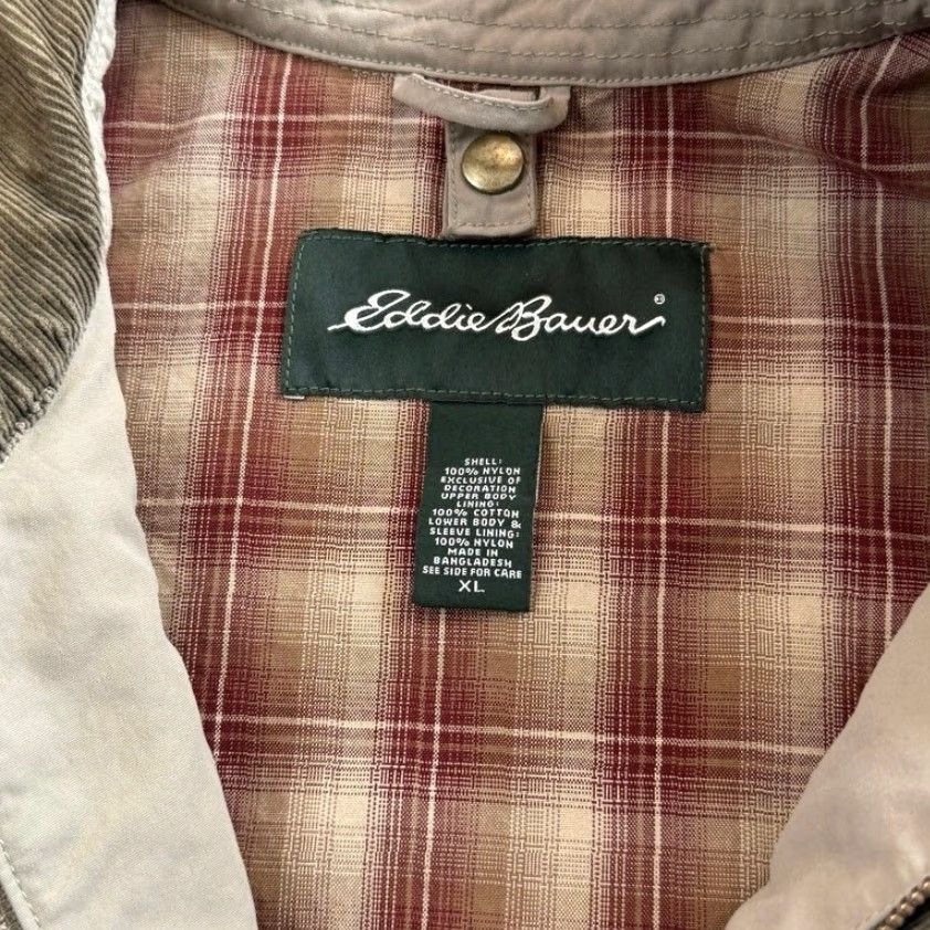 Eddie Bauer VINTAGE Eddie Bauer Barn Coat Mens XL Corduroy Collar Plaid Lined Brown Cotton Zip Snap 90s Winter Fall Spring Workwear Casual Coat Size US XL / EU 56 / 4 - 4 Thumbnail