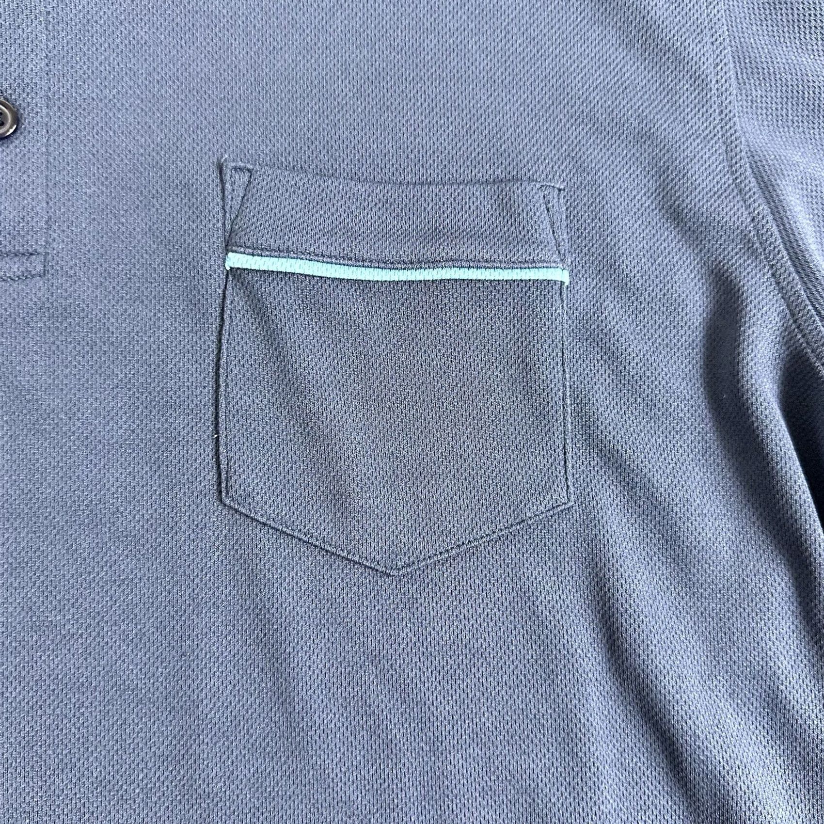 Alo ALO Shirt Mens XL Blue YOGA COOLFIT Polo Short Sleeve golf Fish Graphic Size US XL / EU 56 / 4 - 5 Thumbnail