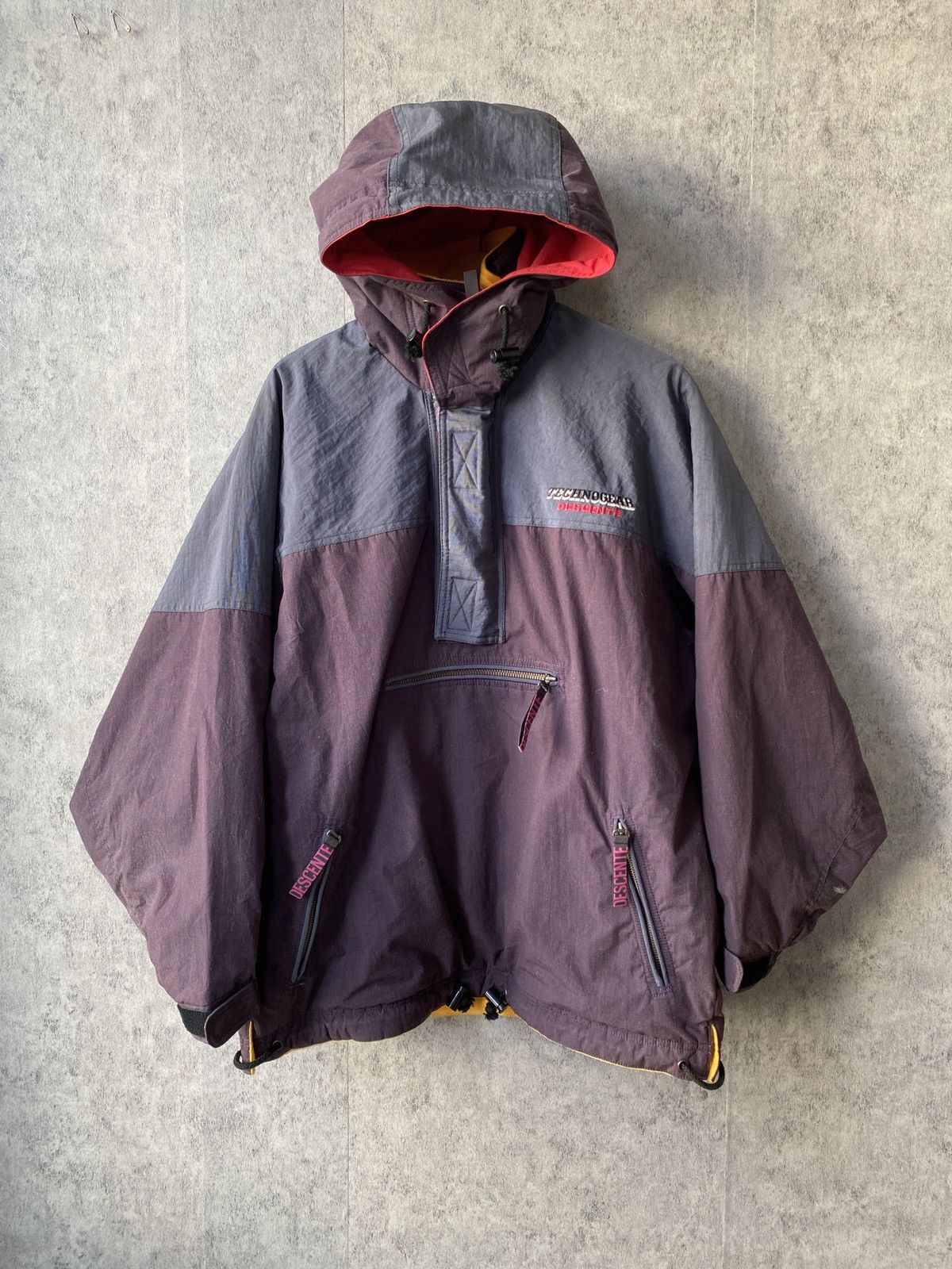 Descente × Japanese Brand × Vintage Vintage 90s Descente Technogear Anorak Lining Fleece Jacket Size US M / EU 48-50 / 2 - 1 Thumbnail