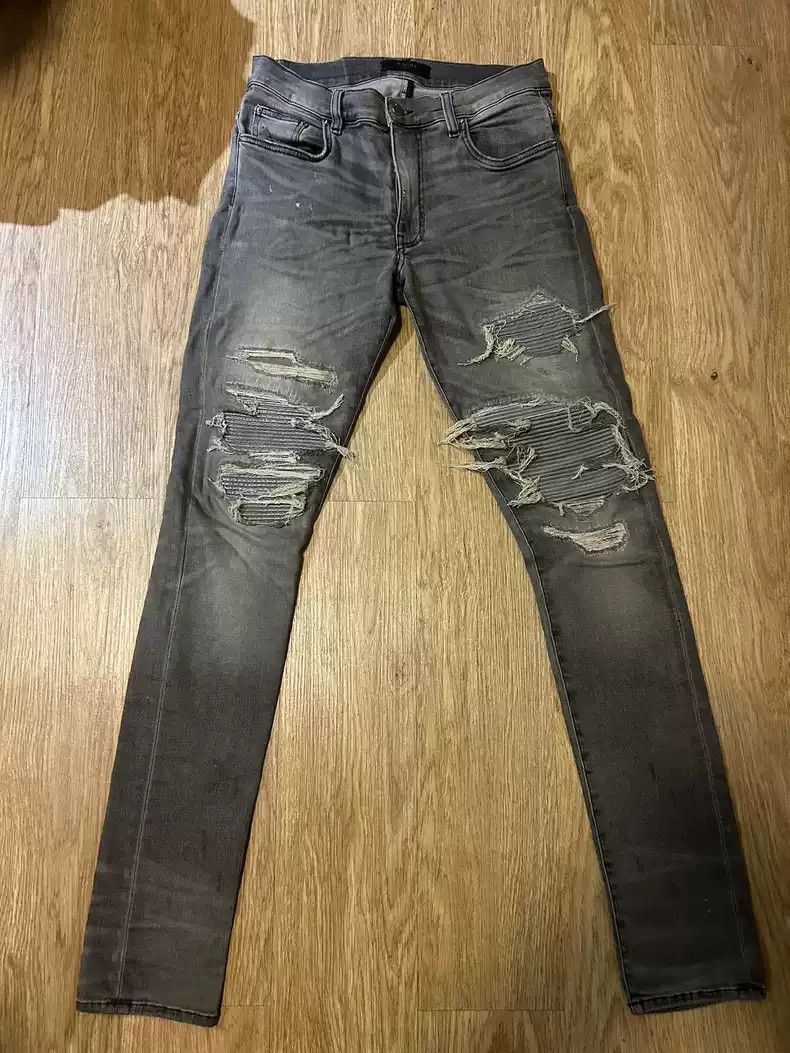Amiri Amiri 2016 amiri mx1 Grey jeans Jeans-2507 Size US 31 - 1 Thumbnail