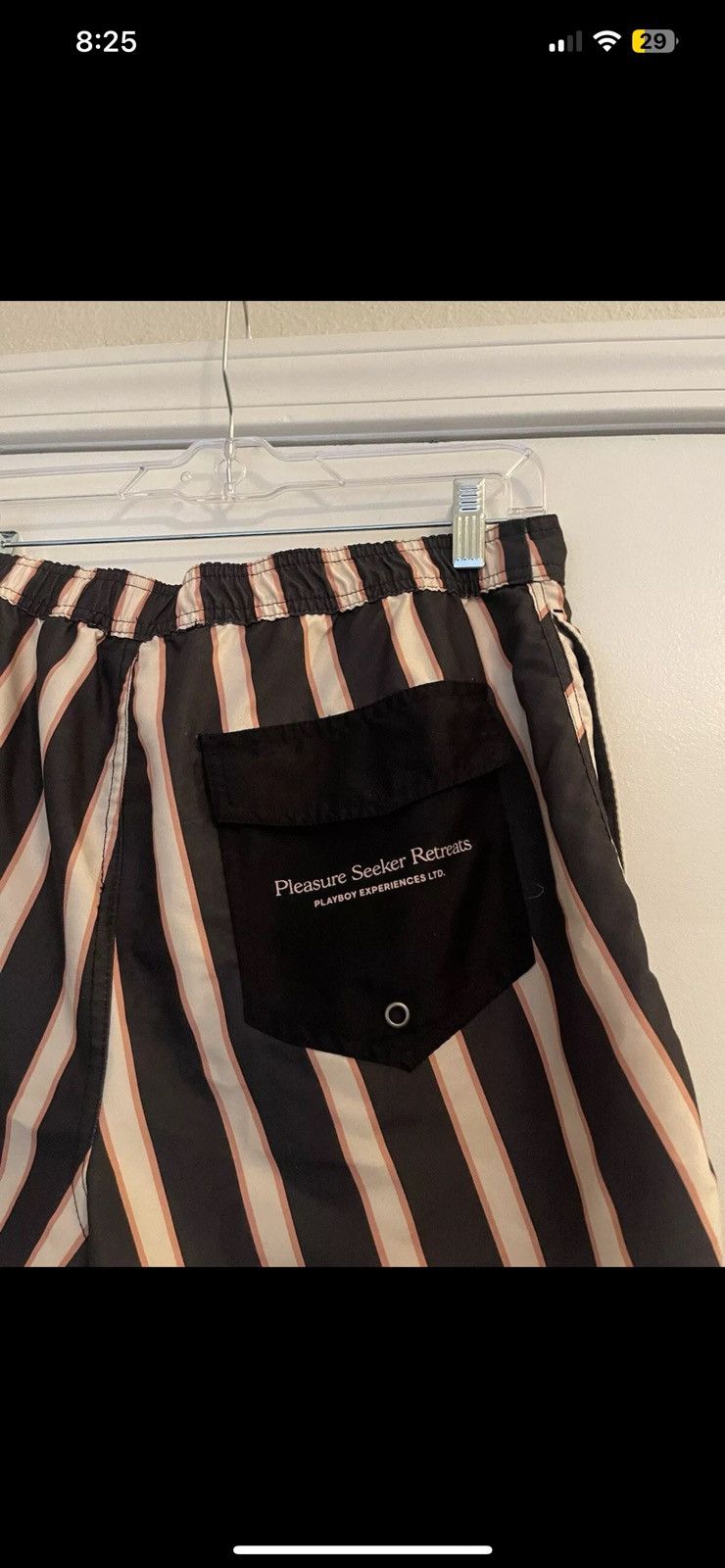 Playboy Playboy By PacSun M Striped Drawstring Shorts Size US 30 / EU 46 - 6 Thumbnail
