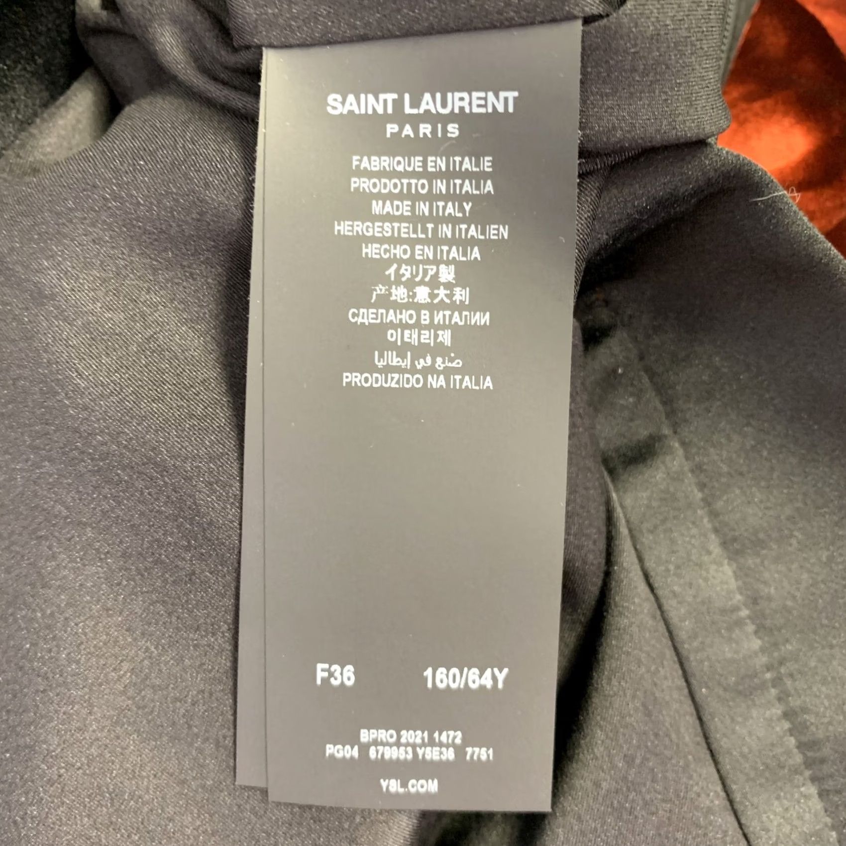 Yves Saint Laurent SAINT LAURENT Size 4 Burgundy Viscose Blend Velvet Dress Pants Size 27" / US 4 / IT 40 - 5 Thumbnail