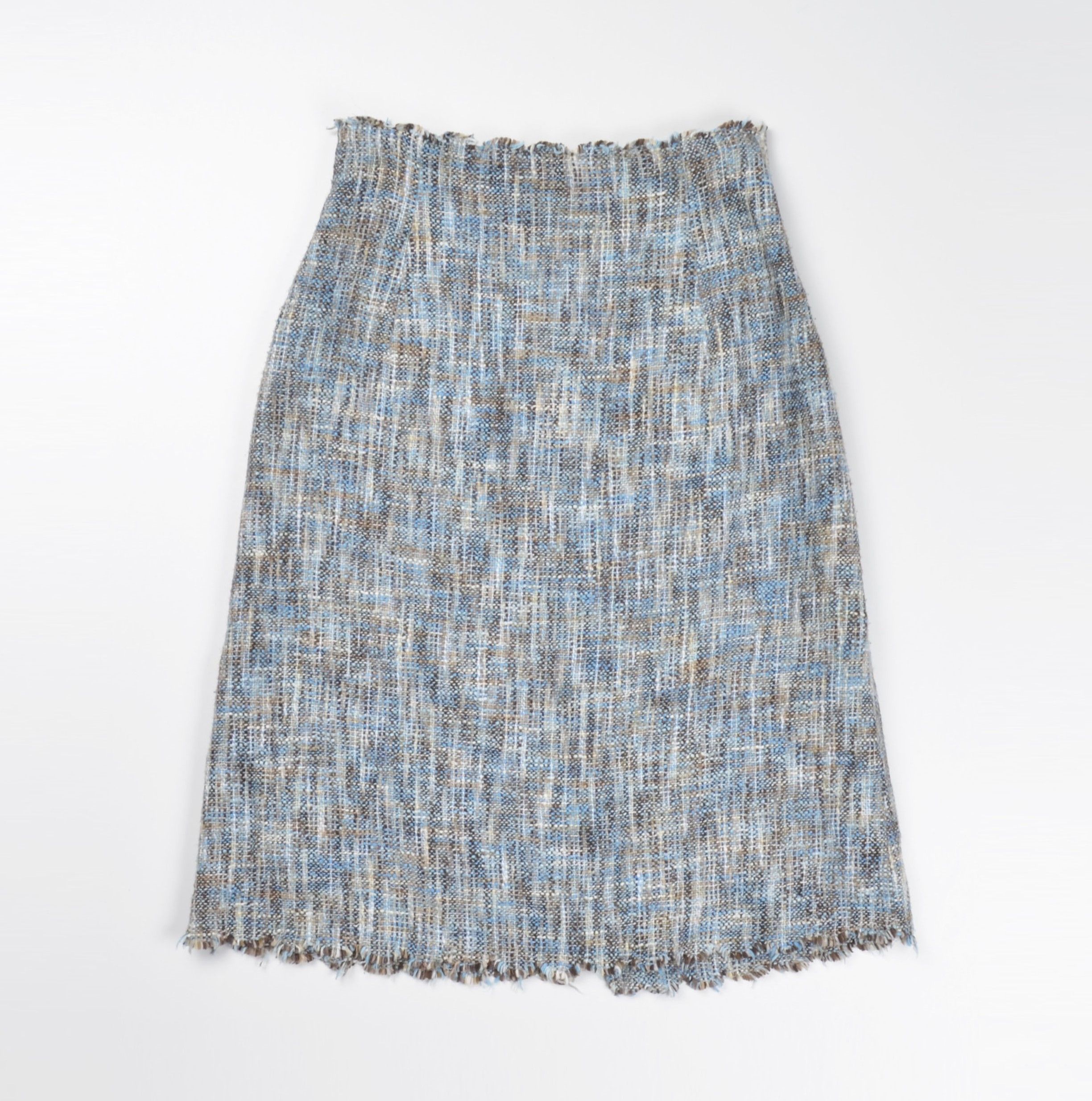 Vintage Paul Smith Tweed Multicolor Knee Length A-line Skirt