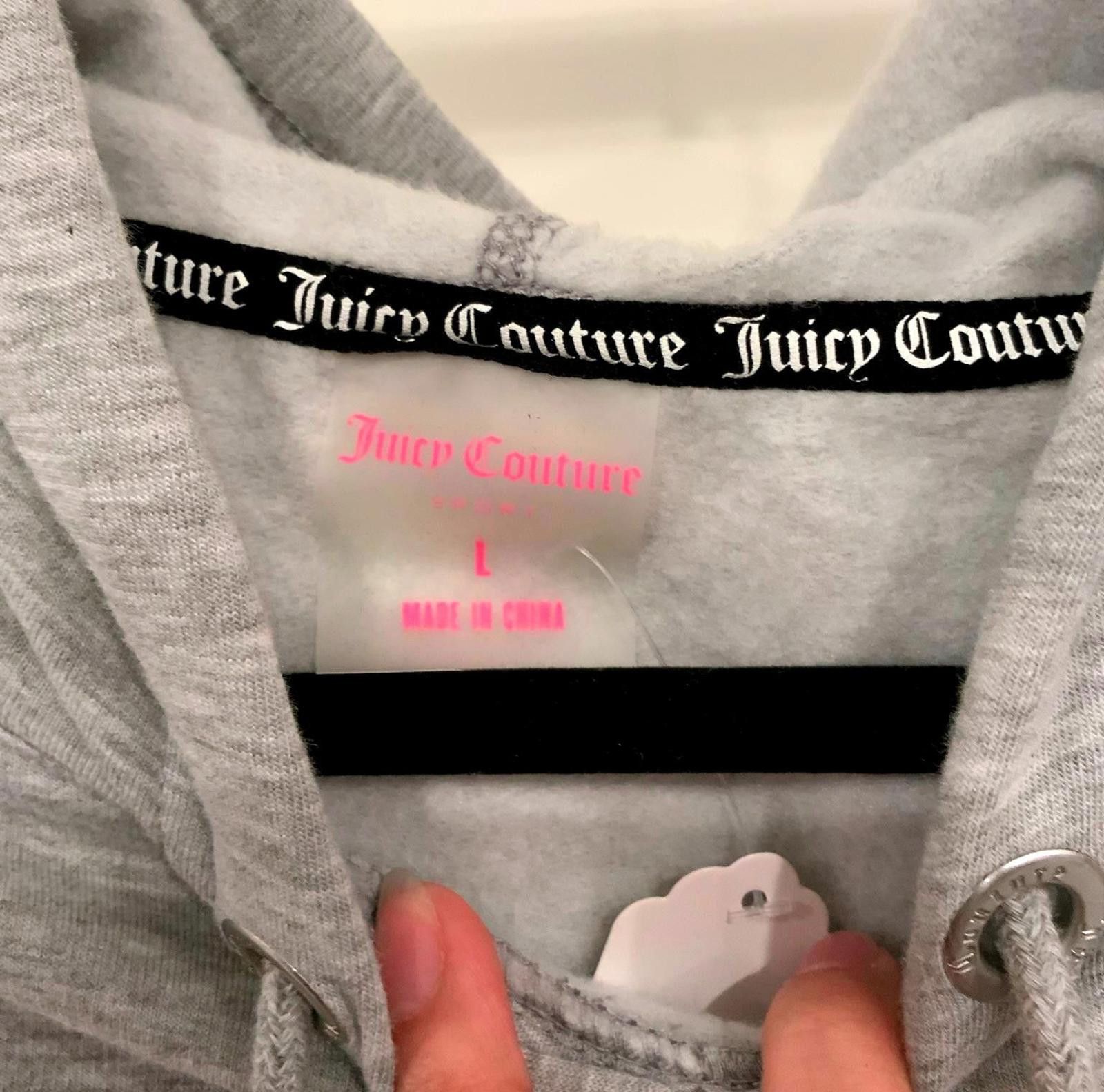 Juicy Couture Jeans Juicy Couture Gray Cropped Hoodie - Sport Edition, Size L Size L / US 10 / IT 46 - 3 Thumbnail