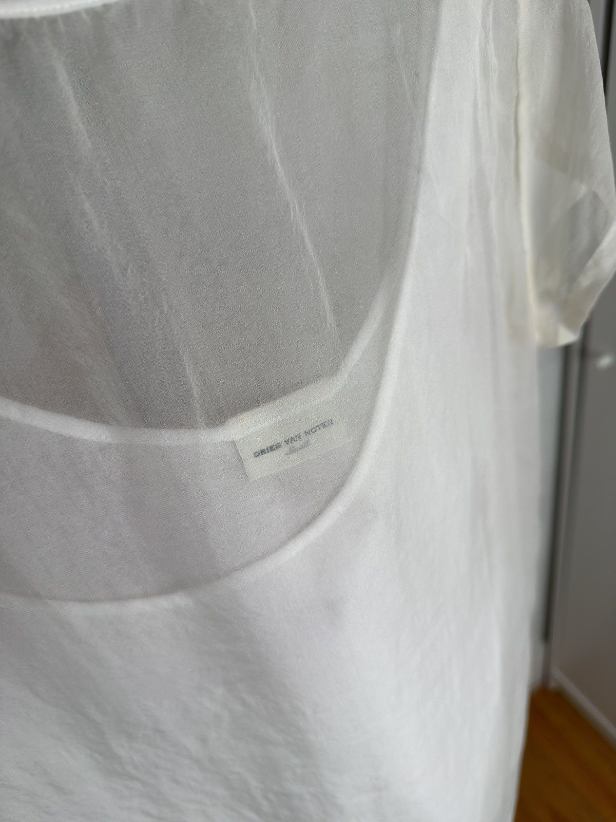 Dries Van Noten Double-Layer Sheer T-Shirt/Tank Top Size S / US 4 / IT 40 - 5 Thumbnail