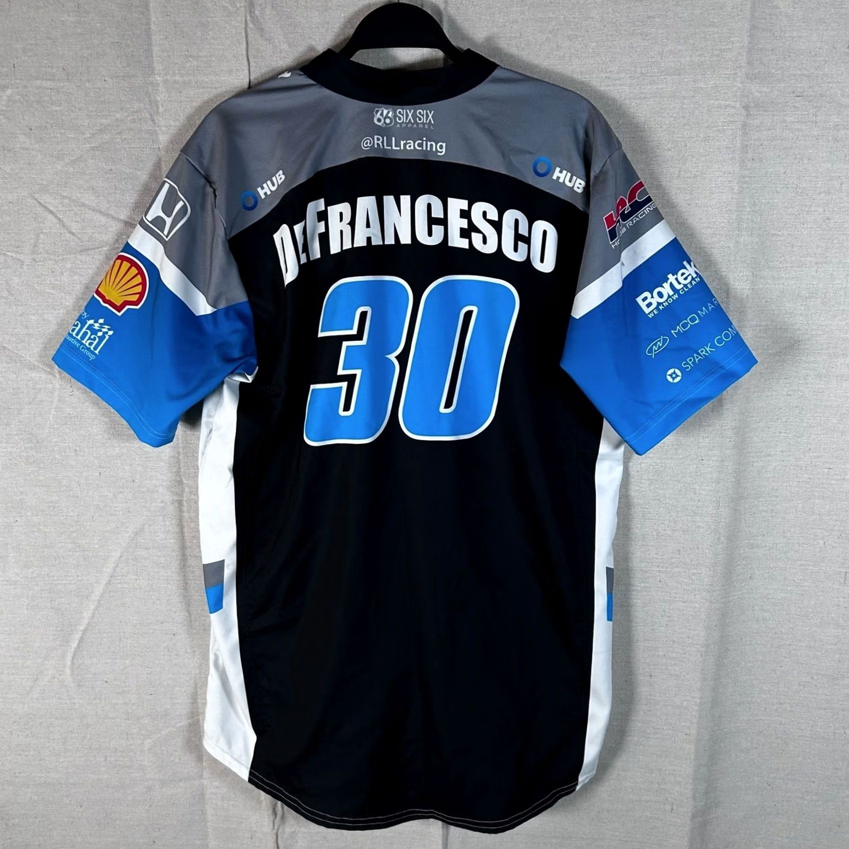 Vintage Six Six Apparel RLL Racing Honda Dogecoin Devlin DeFrancesco Crew Shirt Medium Men Size US M / EU 48-50 / 2 - 3 Thumbnail