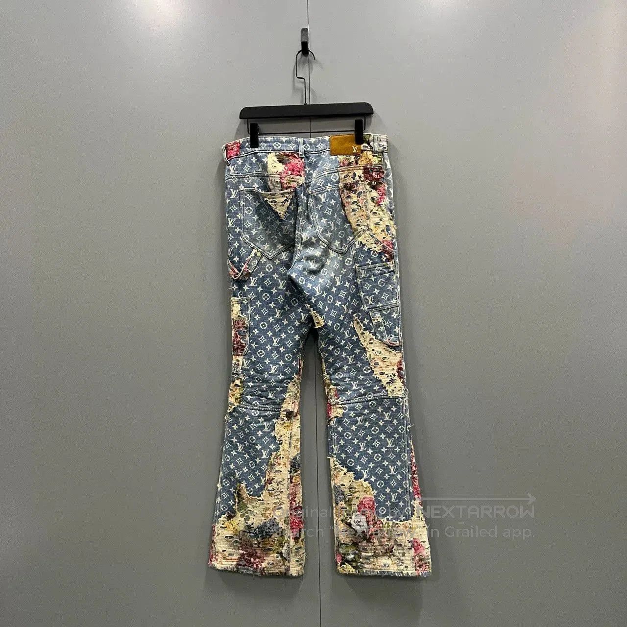 Louis Vuitton Louis Vuitton Distressed Floral Embroidered Jeans. Size 31" - 2 Thumbnail