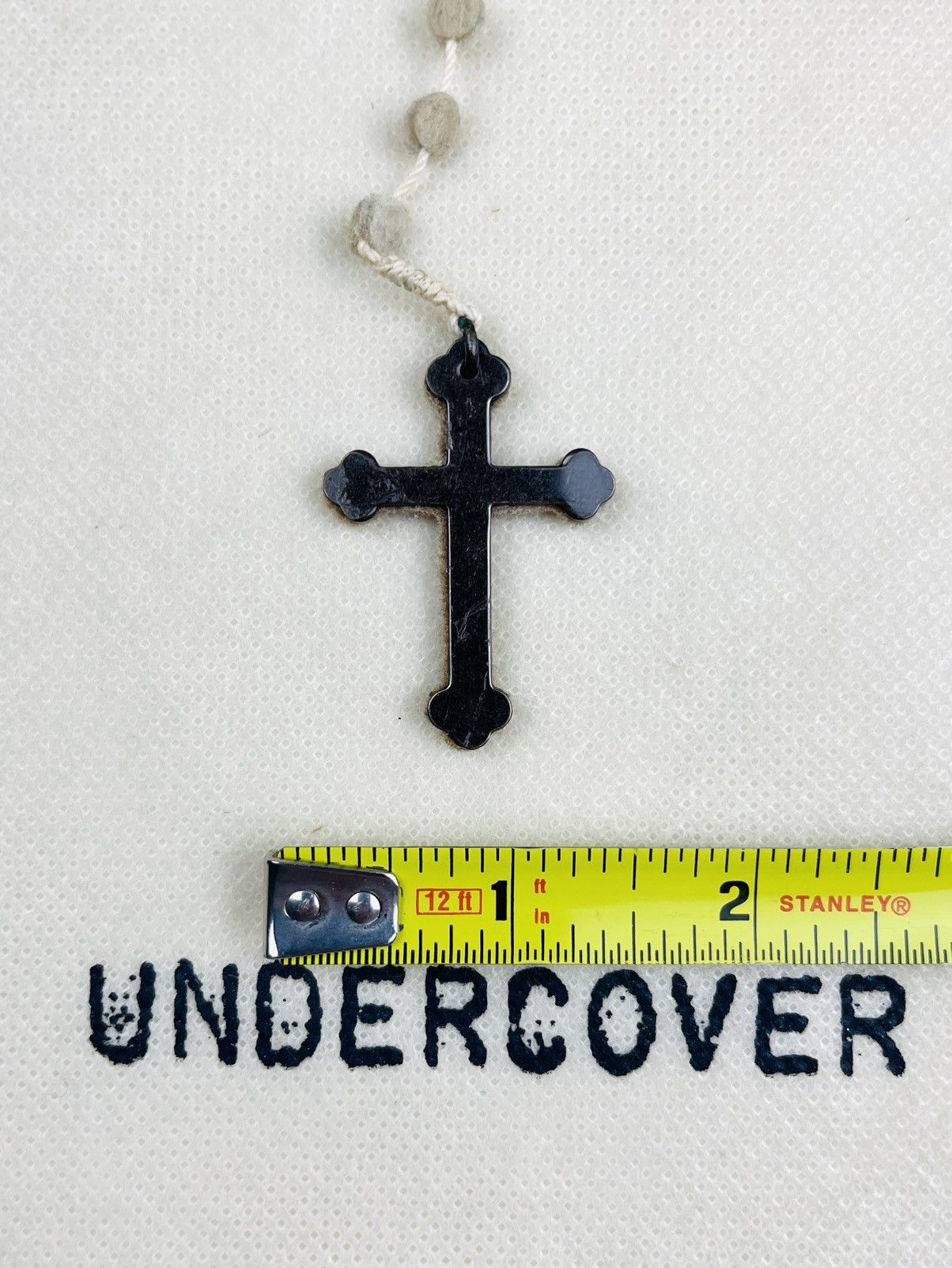 Undercover AW05 Undercover Rosary Felt Cross Necklace Pendant Size ONE SIZE - 3 Thumbnail