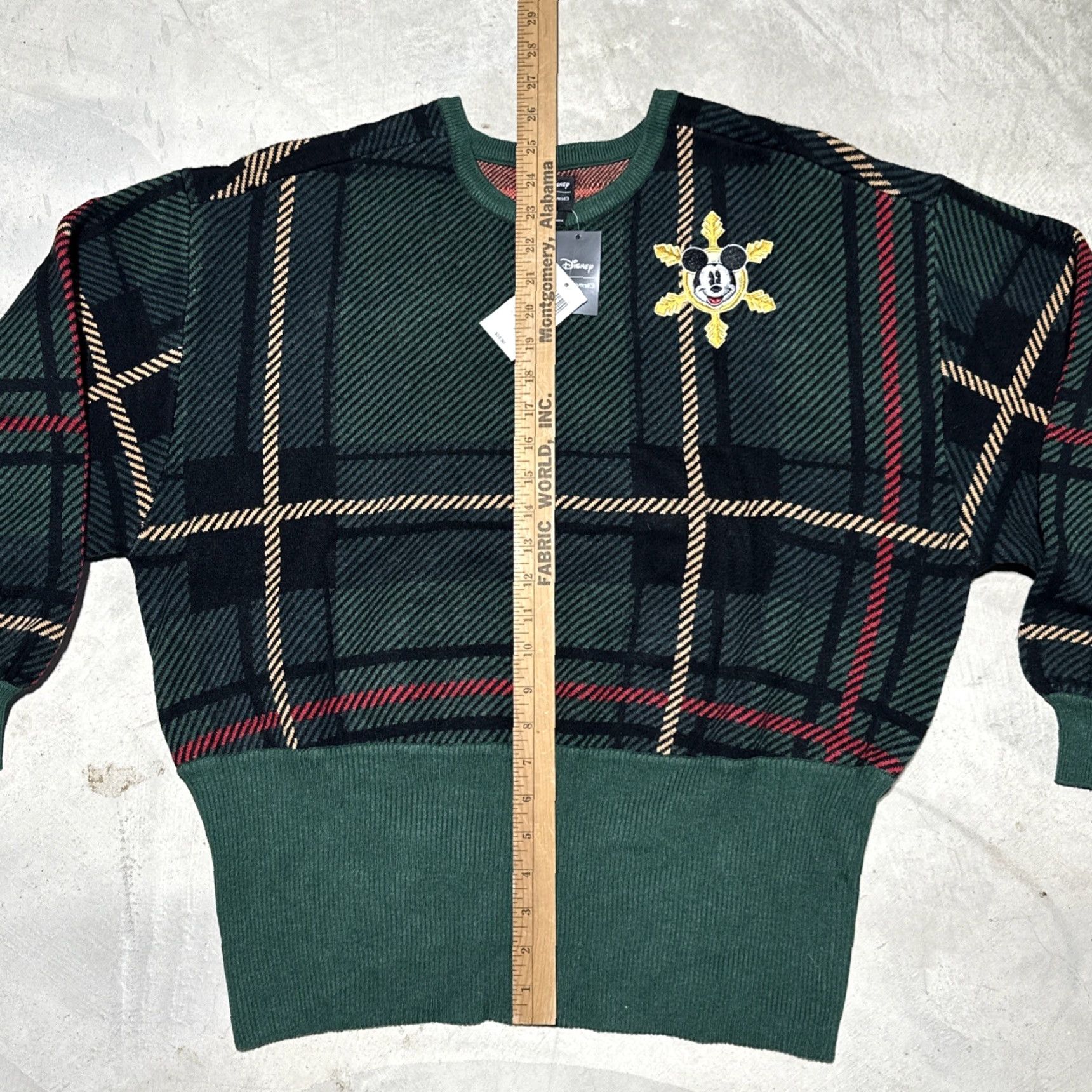 Vintage Her Universe Disney Holiday Plaid Mickey Mouse Knit Sweater NWT Women’s XL Size XL / US 12-14 / IT 48-50 - 7 Thumbnail