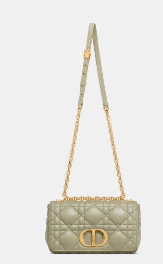 Dior o1w1db11024 Size: OS / Medium Caro Bag in Sage Green Size ONE SIZE - 4 Thumbnail