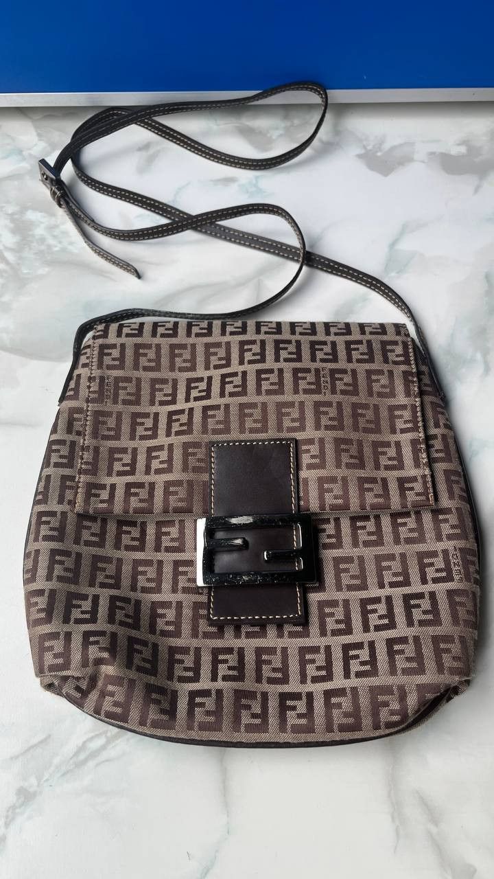 Fendi Fendi Zucchino Canvas Shoulder Bag Size ONE SIZE - 1 Thumbnail
