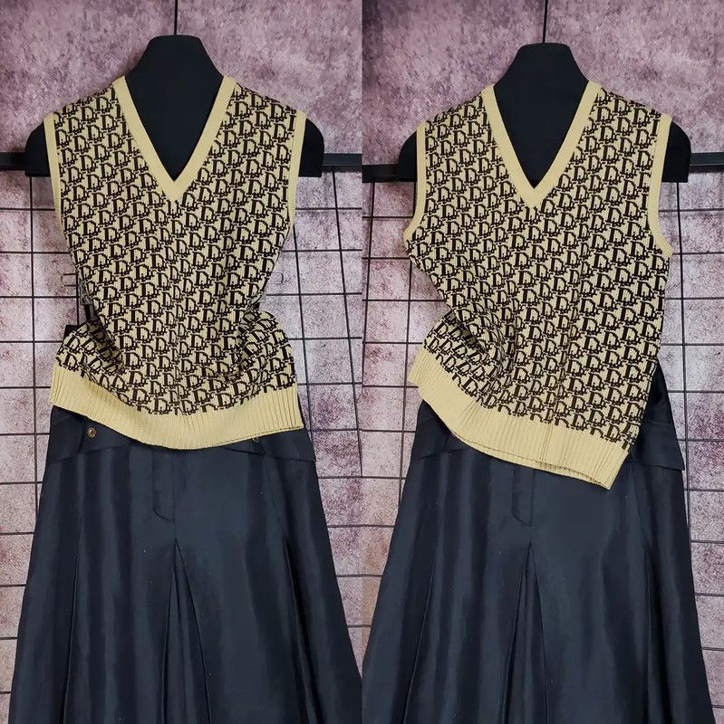 Dior Dior Mid Autumn Coffee Wool Sleeveless Sweater 0089 Size M / US 6-8 / IT 42-44 - 1 Thumbnail