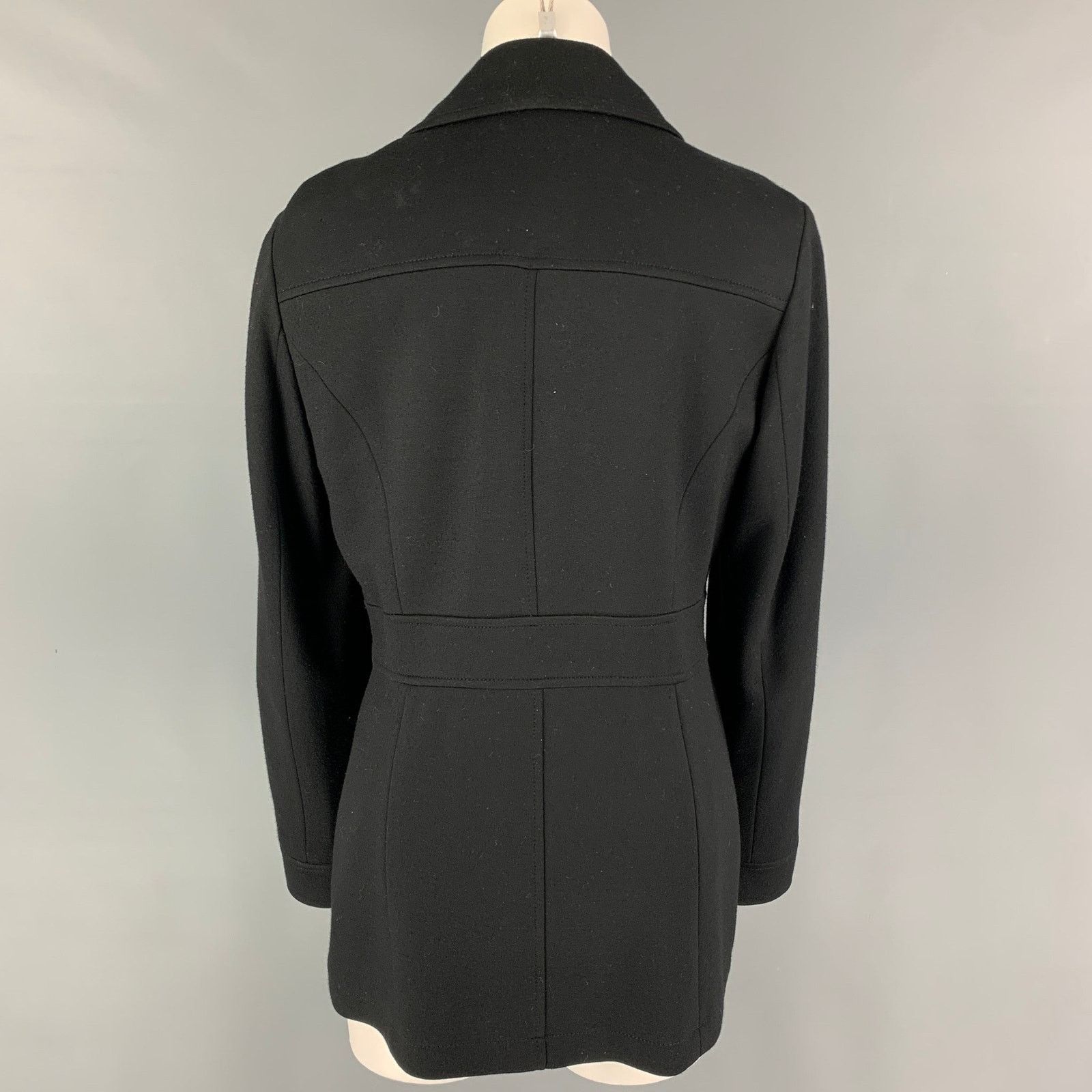 I.N.C I.N.C. Size L Black Rayon Blend Button Up Jacket Size L / US 10 / IT 46 - 3 Thumbnail