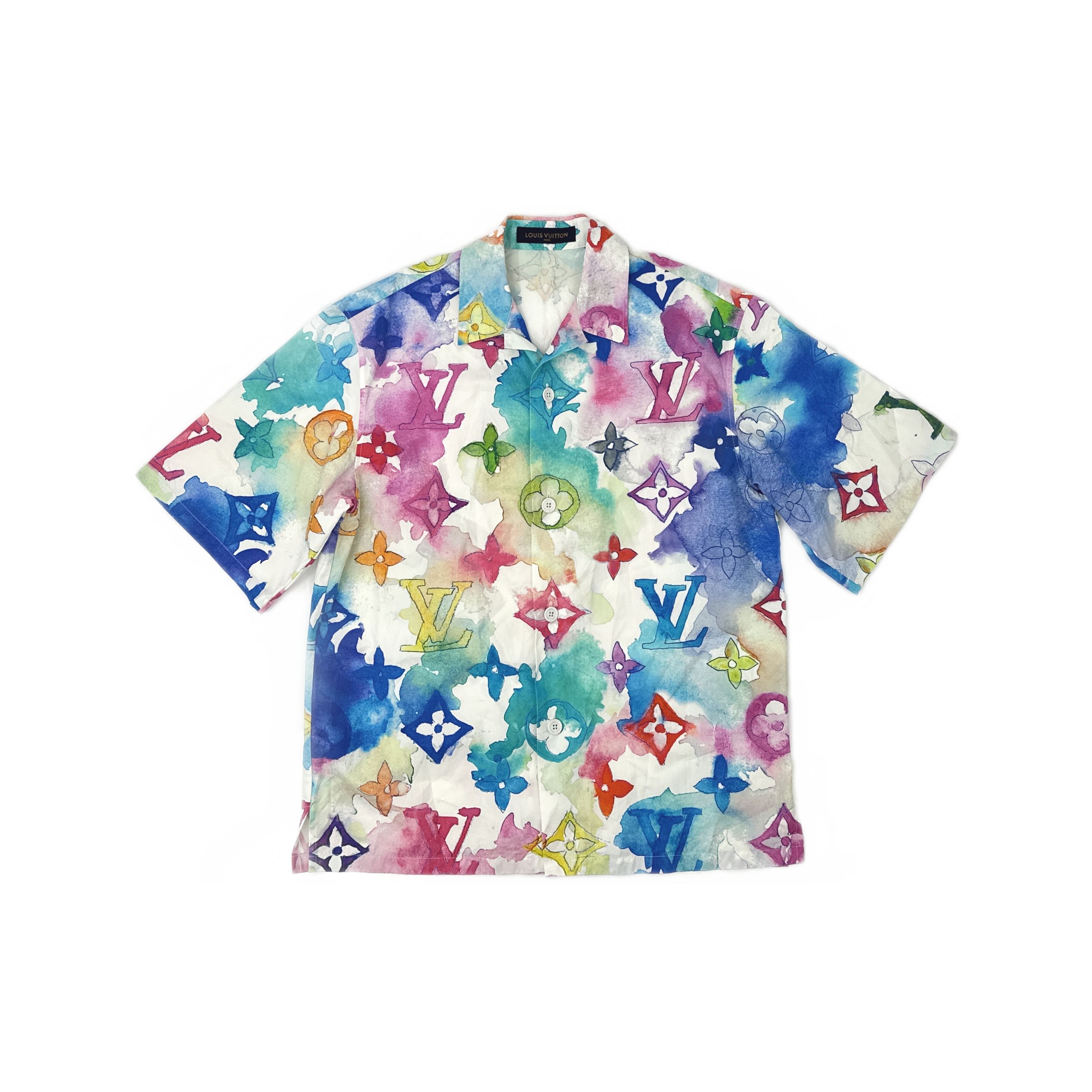 Louis Vuitton Louis Vuitton Watercolor Monogram Shirt Size M Size US M / EU 48-50 / 2 - 1 Thumbnail