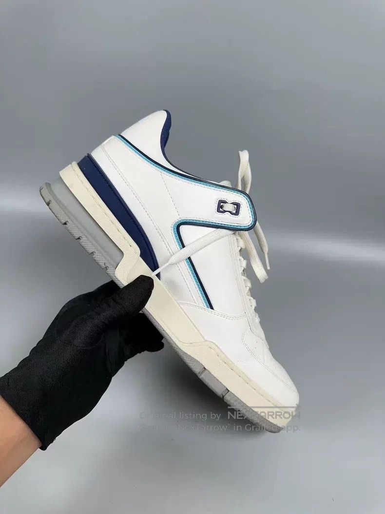 Louis Vuitton Louis Vuitton Trainer White and Blue Casual Shoes Size US 7 / EU 40 - 6 Thumbnail