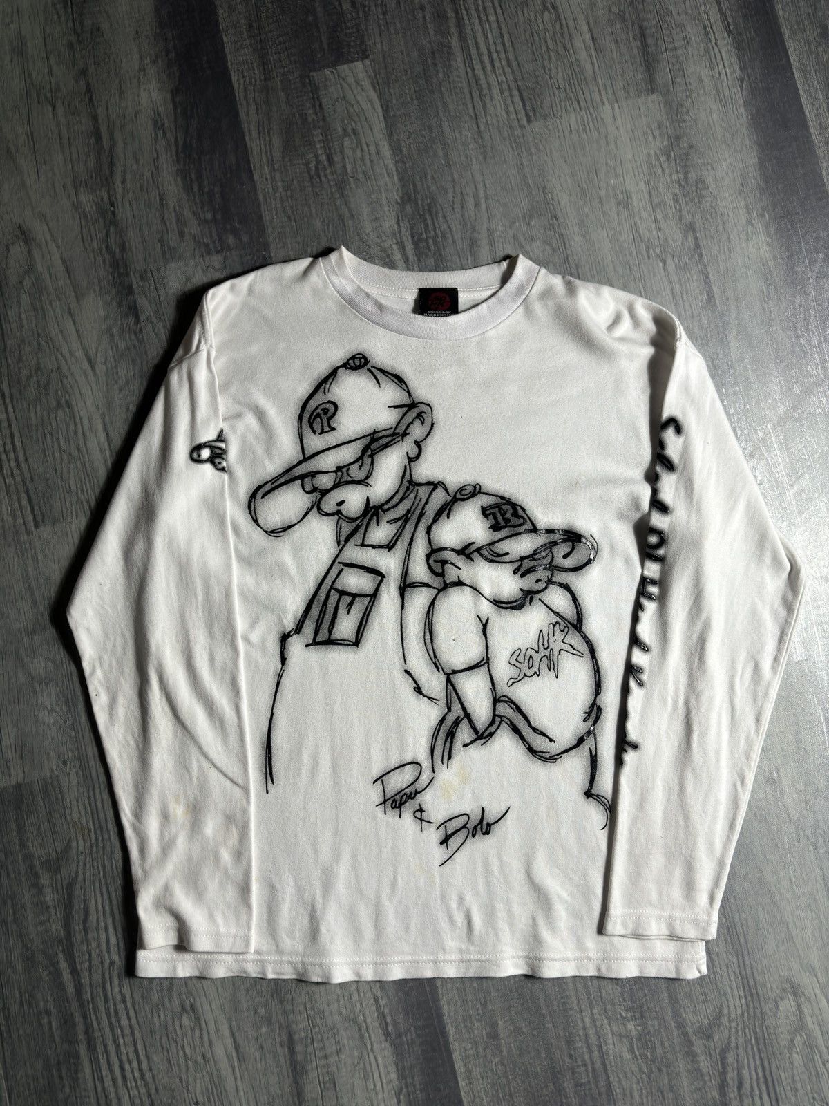 JNCO × Vintage Vintage school of hard knock longsleeve tshirt Size US L / EU 52-54 / 3 - 1 Thumbnail