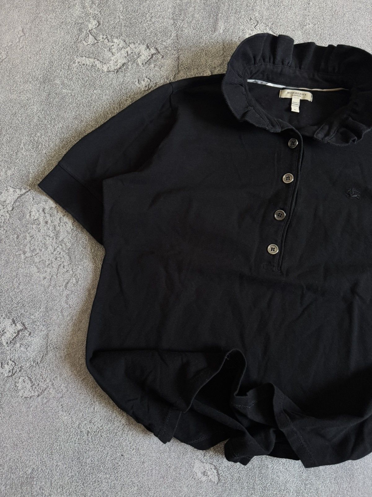 Burberry Burberry London L black Wmns polo top tank T-shirt tee Size L / US 10 / IT 46 - 2 Thumbnail