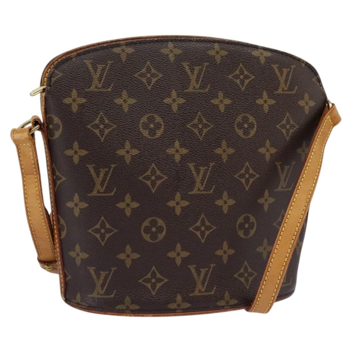 Louis Vuitton Drouot Brown Canvas Shoulder Bag (Pre-Owned) Size ONE SIZE - 1 Thumbnail