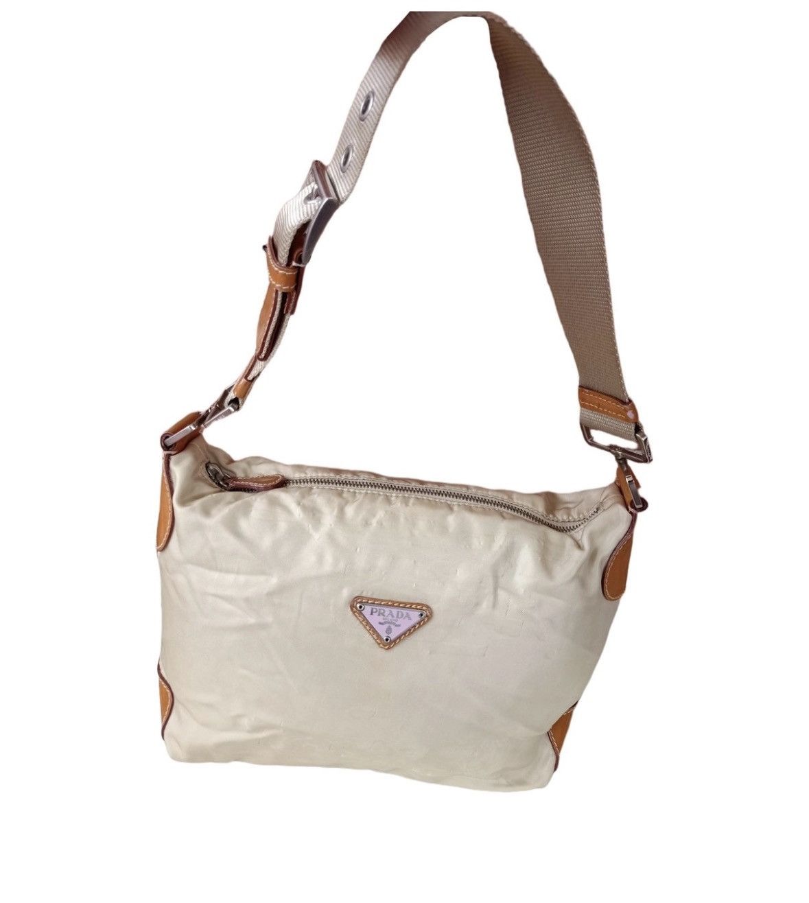 Prada Authenticated ✅ Prada Beige Shoulder Bag 💗 Made in Italy Size ONE SIZE - 1 Thumbnail