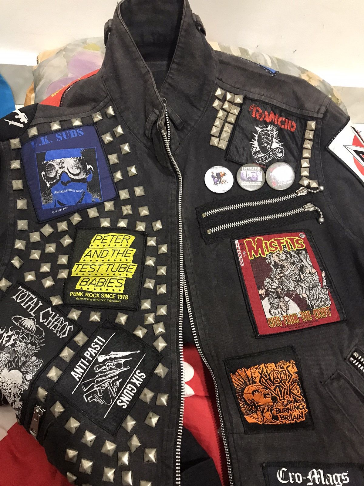 Band Tees Jacket punk………. Size US L / EU 52-54 / 3 - 15 Thumbnail