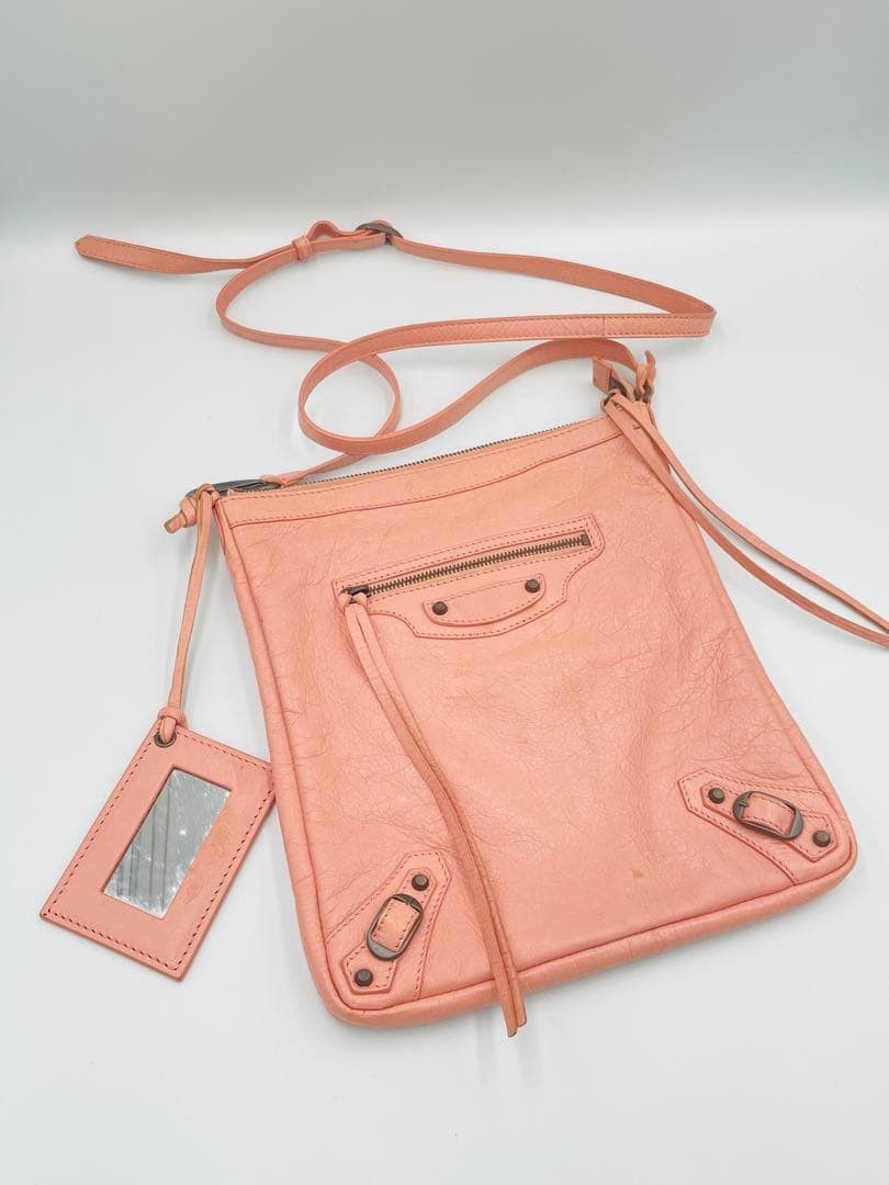 Balenciaga Balenciaga Le City Vertical Crossbody Pink Lambskin Size ONE SIZE - 2 Thumbnail