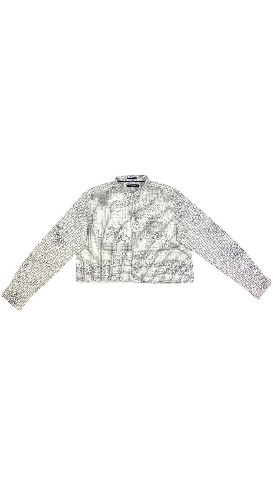 Vintage Avant Garde Cropped Distressed Spikes Geology Shirt Size US L / EU 52-54 / 3 - 2 Thumbnail