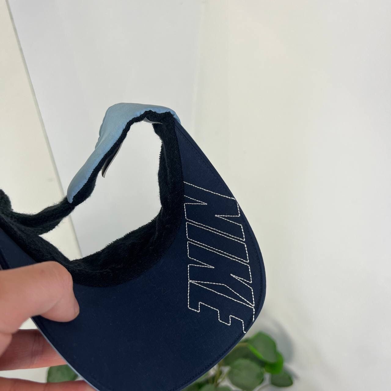 Vintage Cap Open Tennis Nike Flat Hat Y2k Style Visor Mini Swoosh Size ONE SIZE - 2 Thumbnail