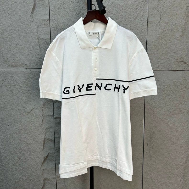 Givenchy Givenchy Embroidered Logo Short Sleeve Polo Shirt 2506-Next Size US XL / EU 56 / 4 - 1 Thumbnail