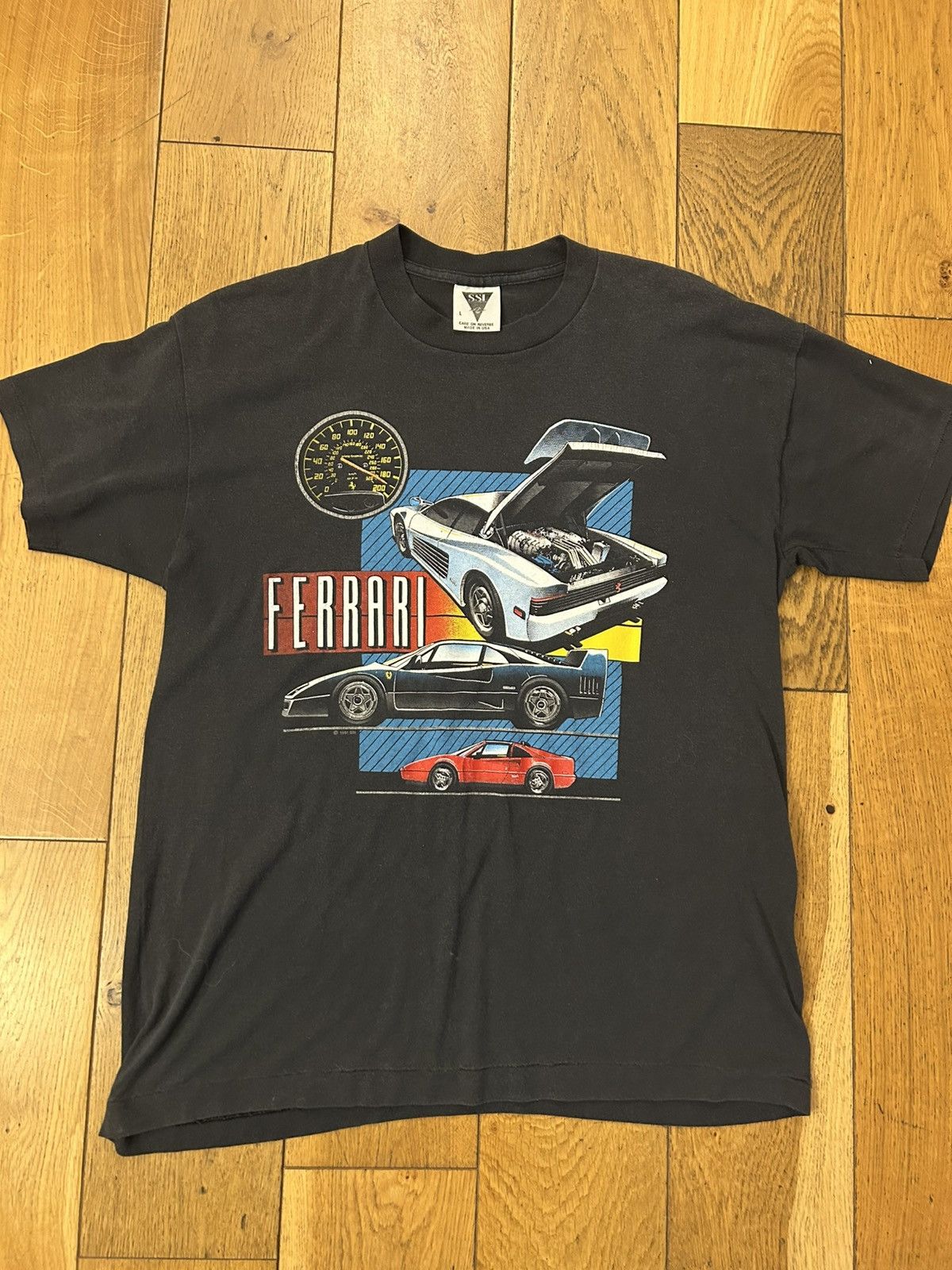 Vintage Ferrari racing t-shirt Size US L / EU 52-54 / 3 - 1 Thumbnail