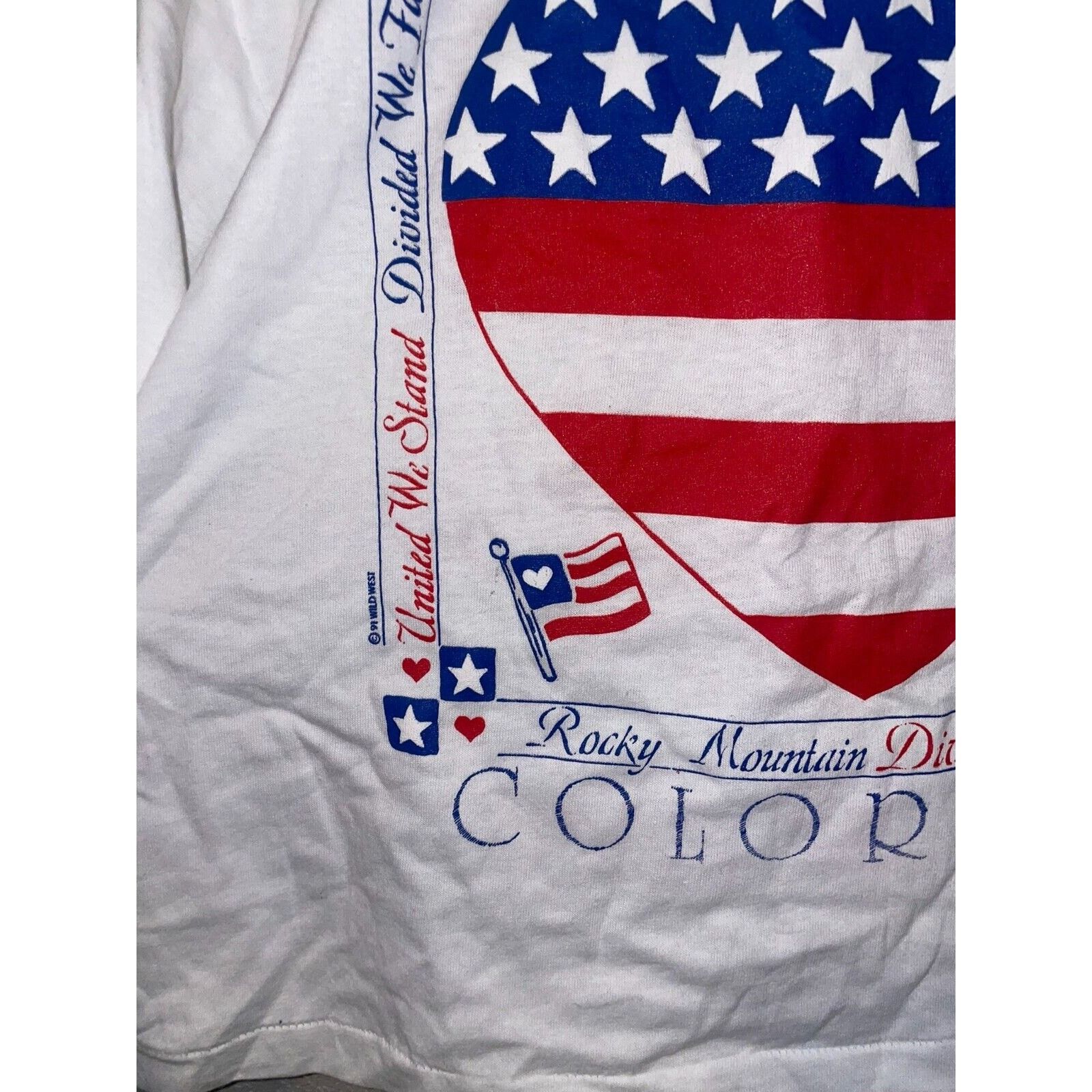 Vintage Womens Vintage Rocky Mountain Shirt USA Fish Tee 80s OS Size ONE SIZE - 5 Thumbnail