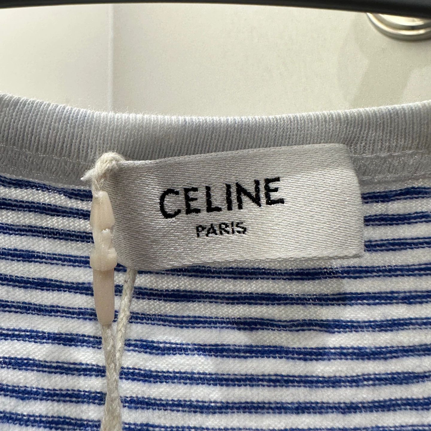 Celine Celine stripe logo colorblocked short sleeve Tee XS Size XS / US 0-2 / IT 36-38 - 3 Thumbnail