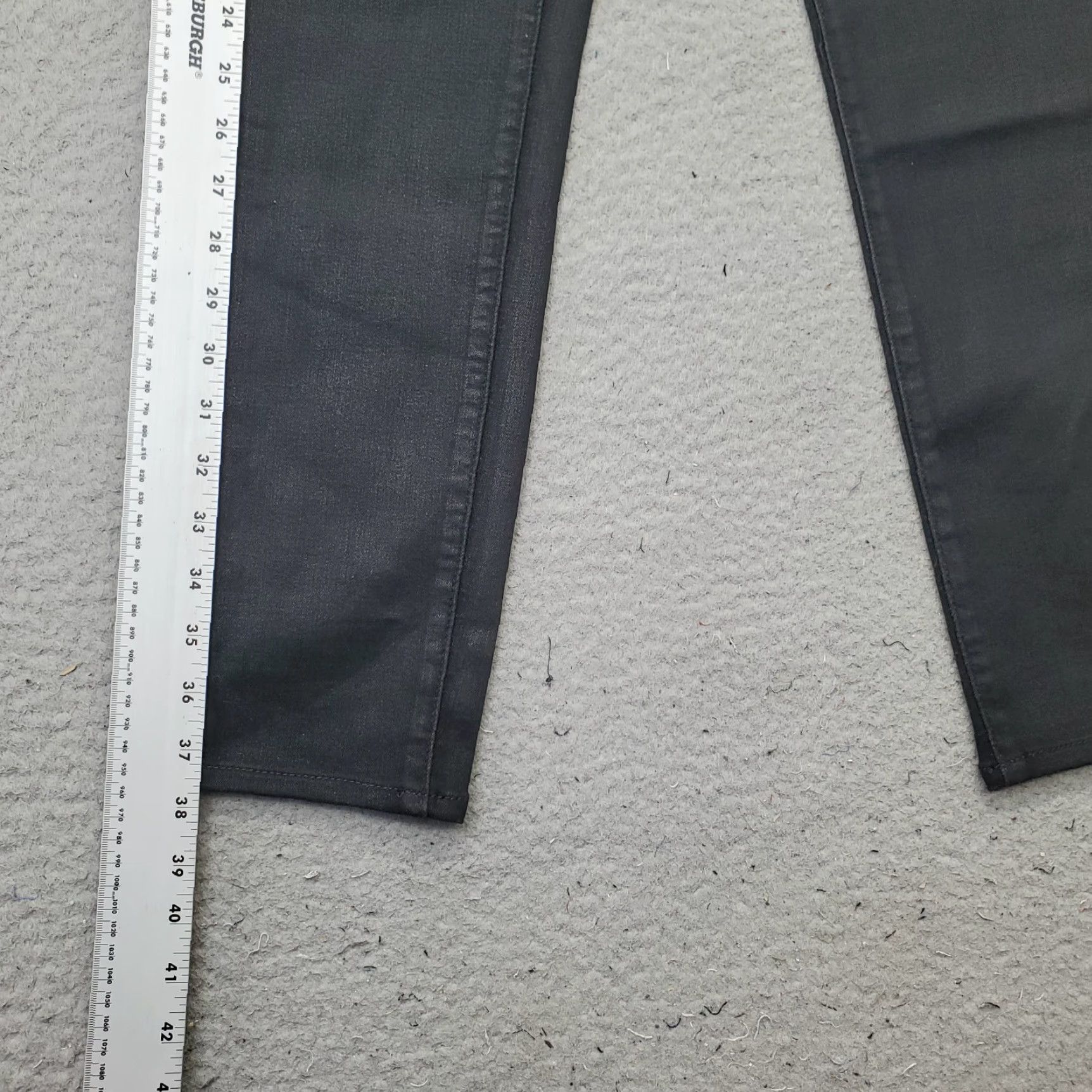 Pistola Pistola Jeans Womens 28 Black Denim Slim Fit Stretch 5-Pocket Design Skinny Leg Jeans Size 28" / US 6 / IT 42 - 3 Thumbnail