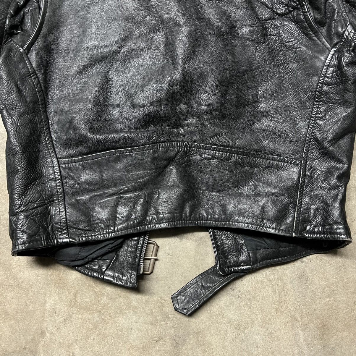 Vintage Vintage 80’s 🇺🇸 Motorcycle Black Leather Jacket Size US M / EU 48-50 / 2 - 9 Thumbnail