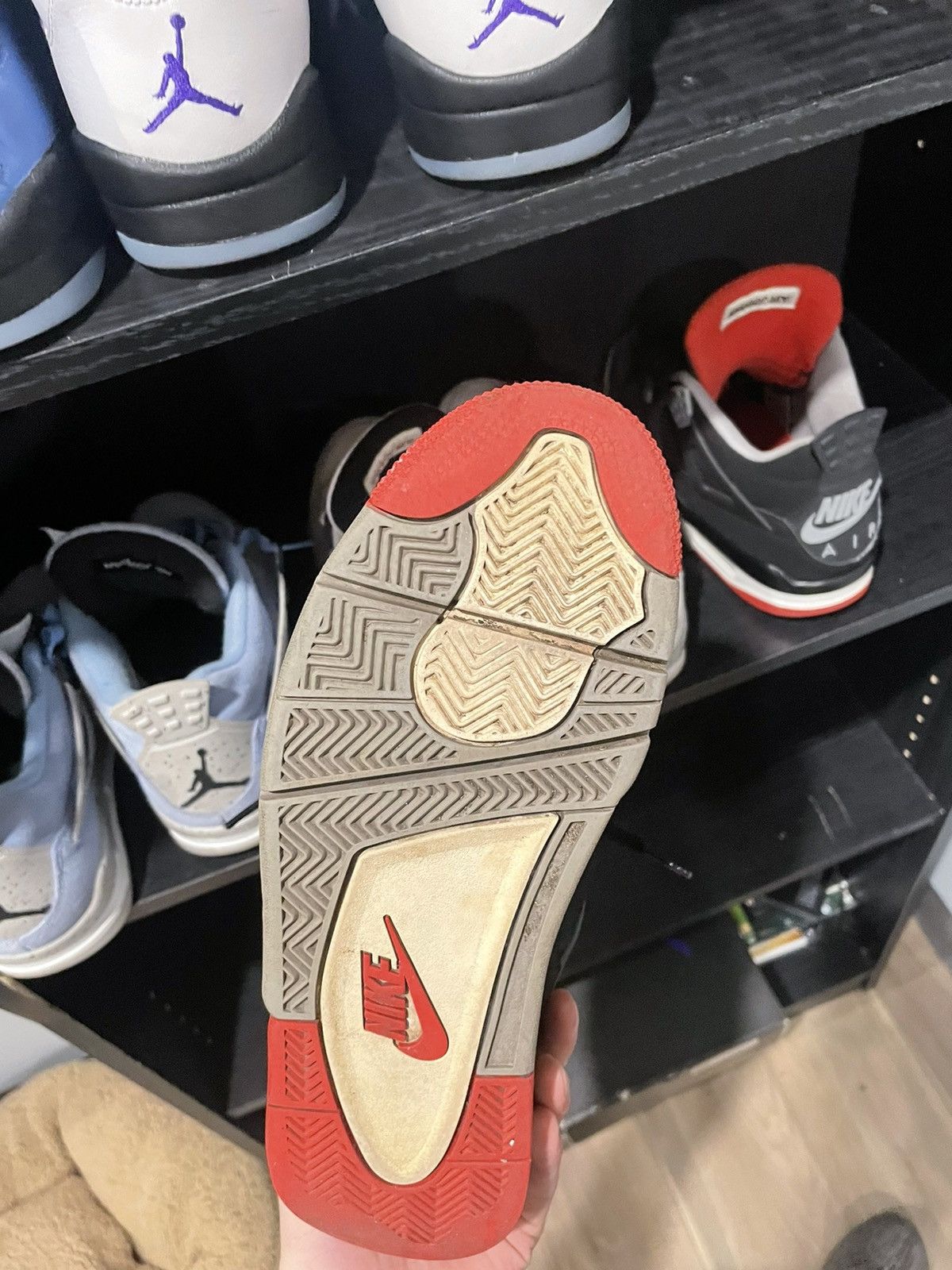 Jordan Brand Jordan 4 bred size 9 with box Size US 9 / EU 42 - 9 Thumbnail