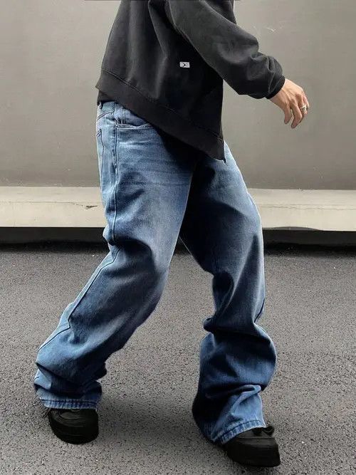 Other Stacked Denim Jeans Drip Hip Hop Size US 32 / EU 48 - 2 Thumbnail