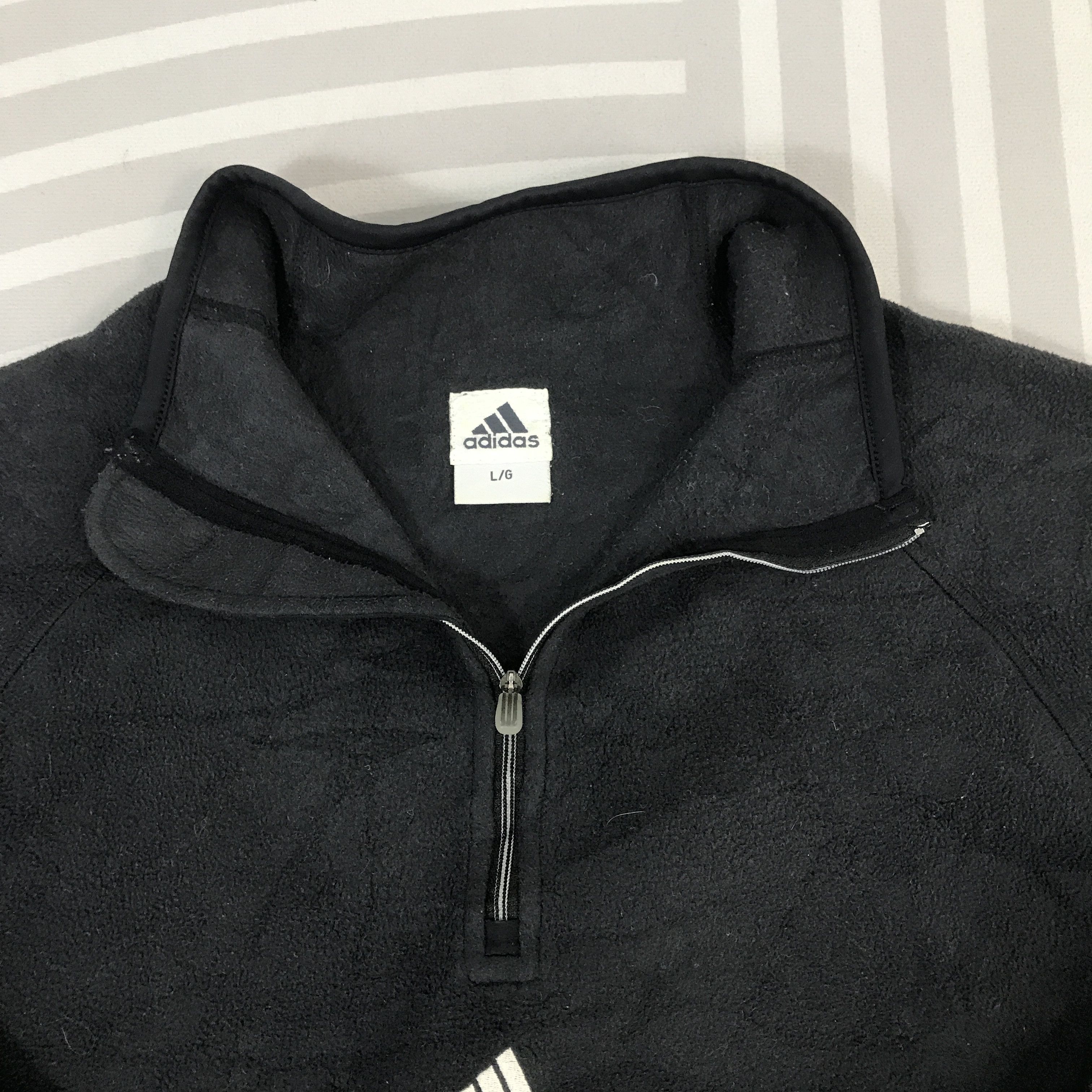 Adidas × Vintage × Yohji Yamamoto Adidas x Yohji Yamamoto fleece custom art sweater Jacket Size US L / EU 52-54 / 3 - 8 Thumbnail