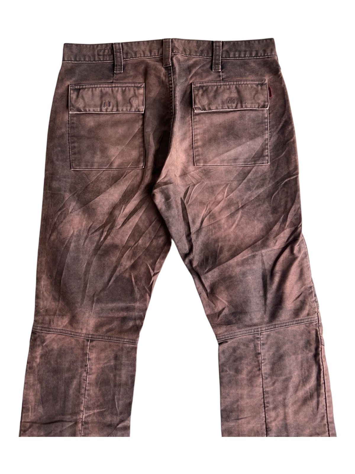 Isamu Katayama Backlash Y2K Barack Super Flare Knee Paded Stone Wash Biker Pants Size US 32 / EU 48 - 7 Thumbnail