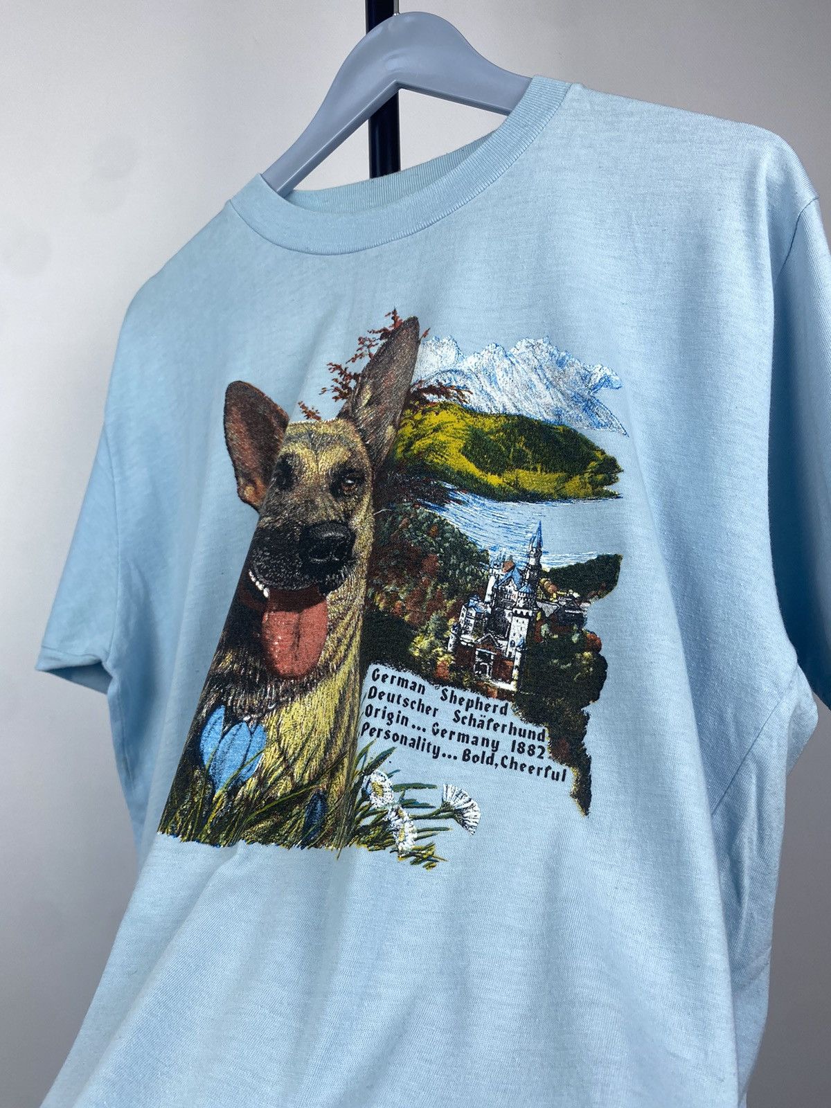 Vintage Vintage 1987 Animal German Shepard Dog logo T Shirt Size US L / EU 52-54 / 3 - 7 Thumbnail