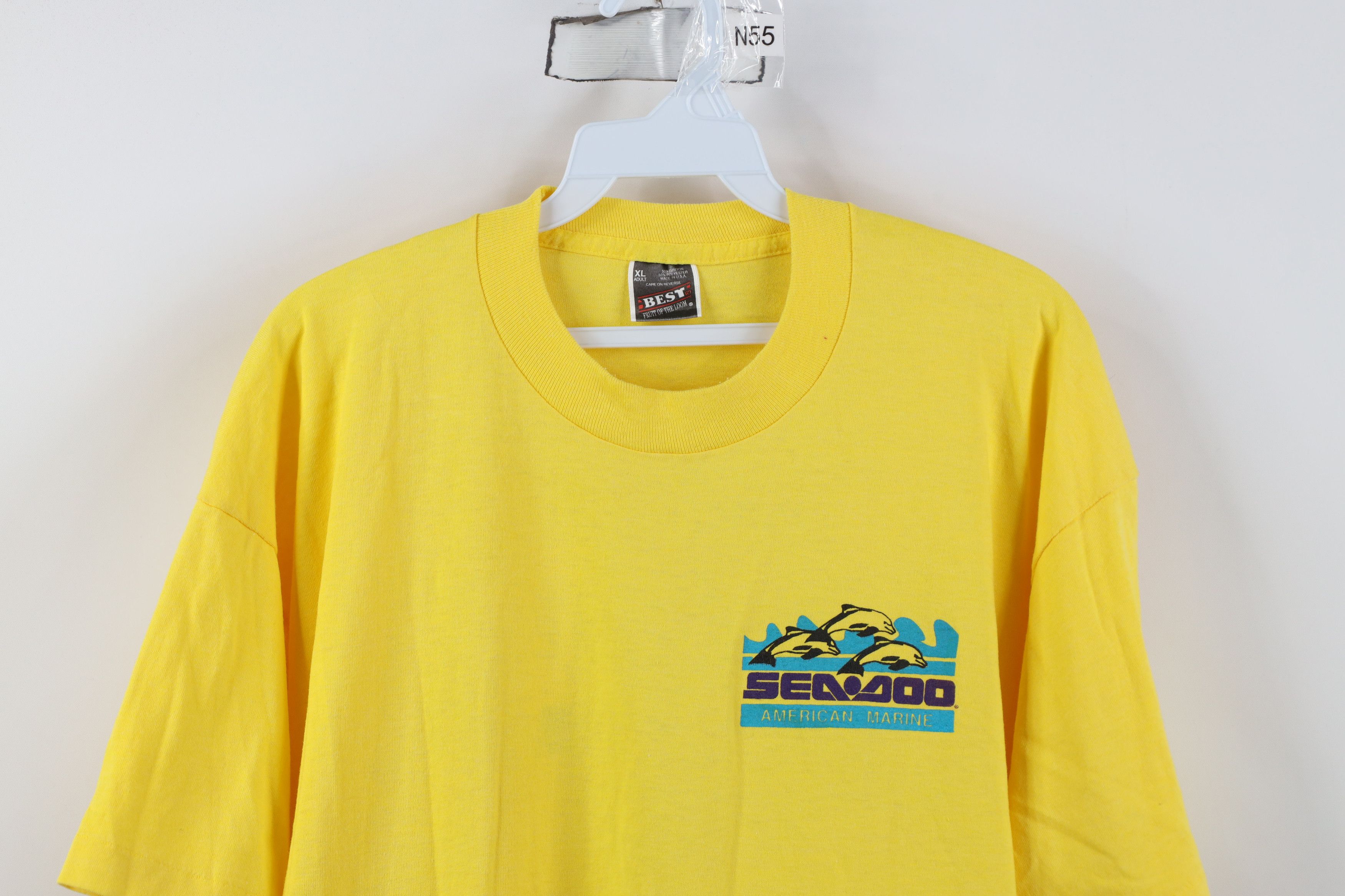 Fruit Of The Loom Vintage 80s 90s Sea Doo American Marine Jet Ski Boat T-Shirt Size US XL / EU 56 / 4 - 2 Thumbnail