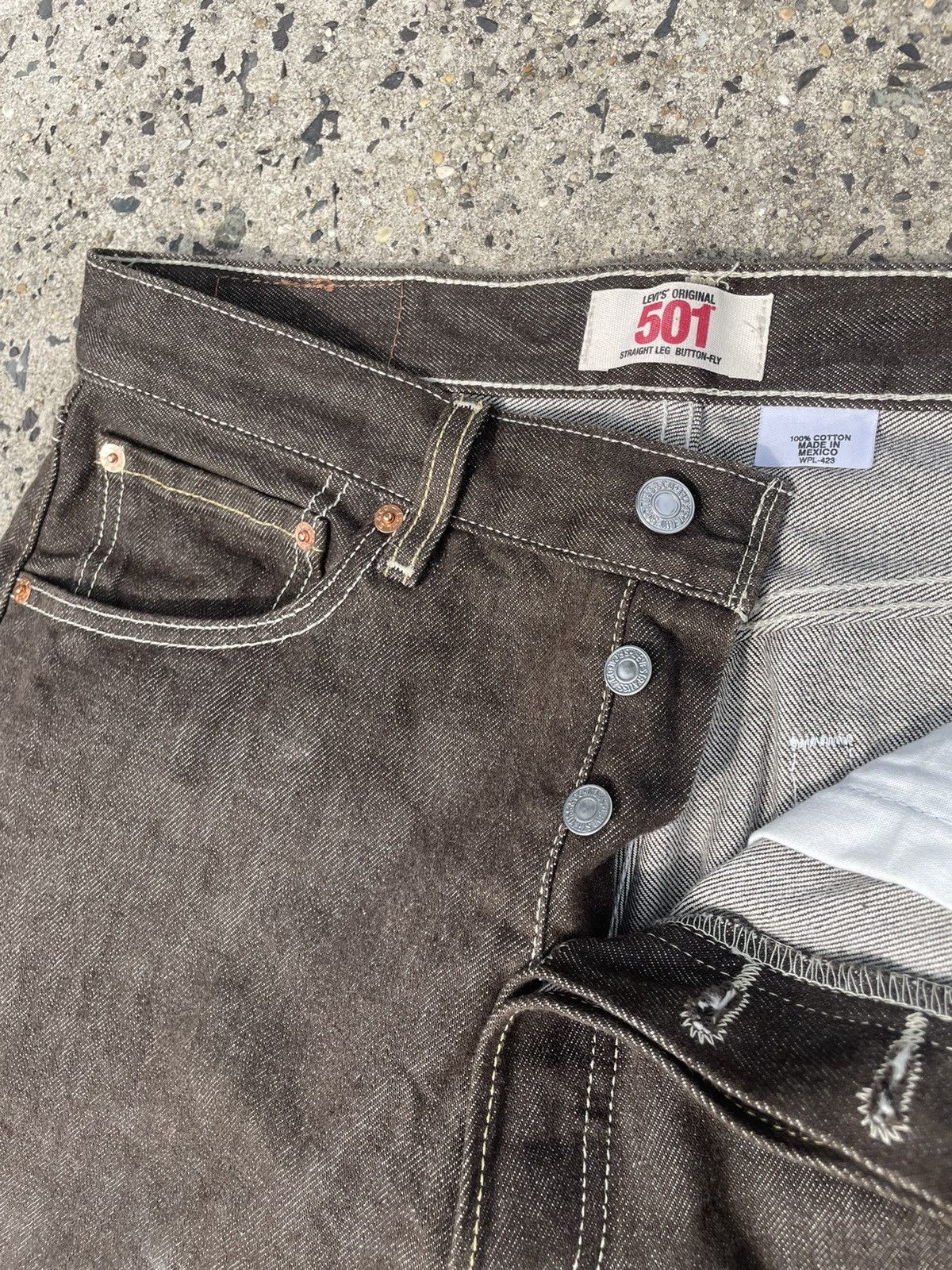 Vintage Levi's 501 Original Button Fly Denim Jeans (32x30)