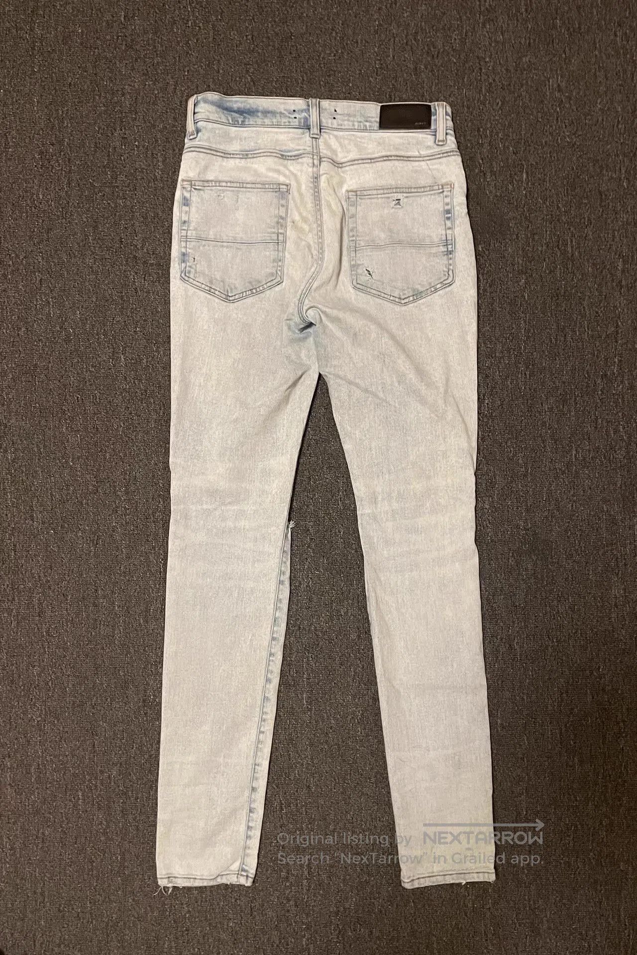 Amiri Blue Distressed Denim Jeans Size 32. Size US 32 / EU 48 - 2 Thumbnail