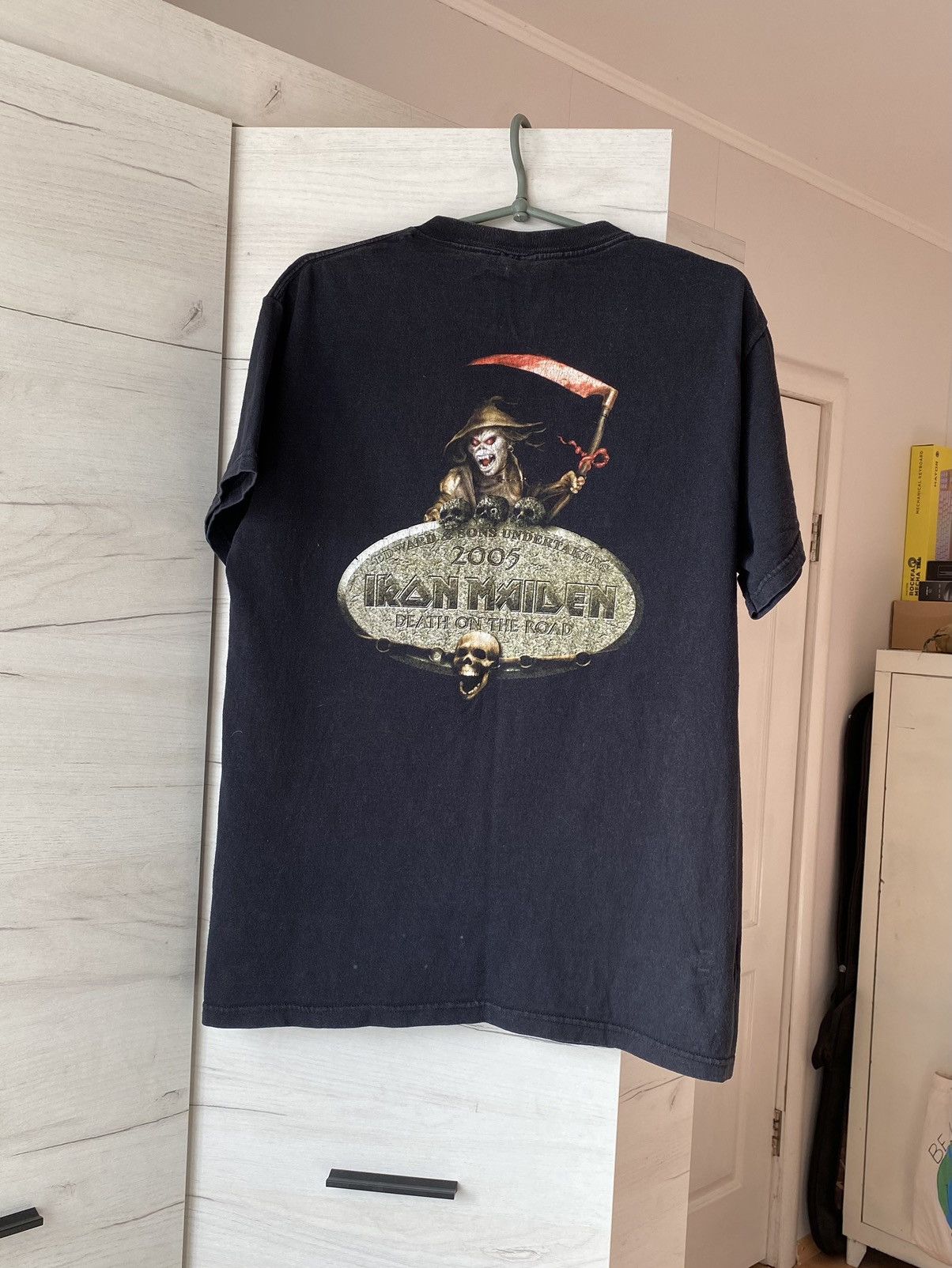 Fruit Of The Loom × Iron Maiden × Vintage Iron Maiden Death On The Road T Shirt 2005 Size US M / EU 48-50 / 2 - 2 Thumbnail