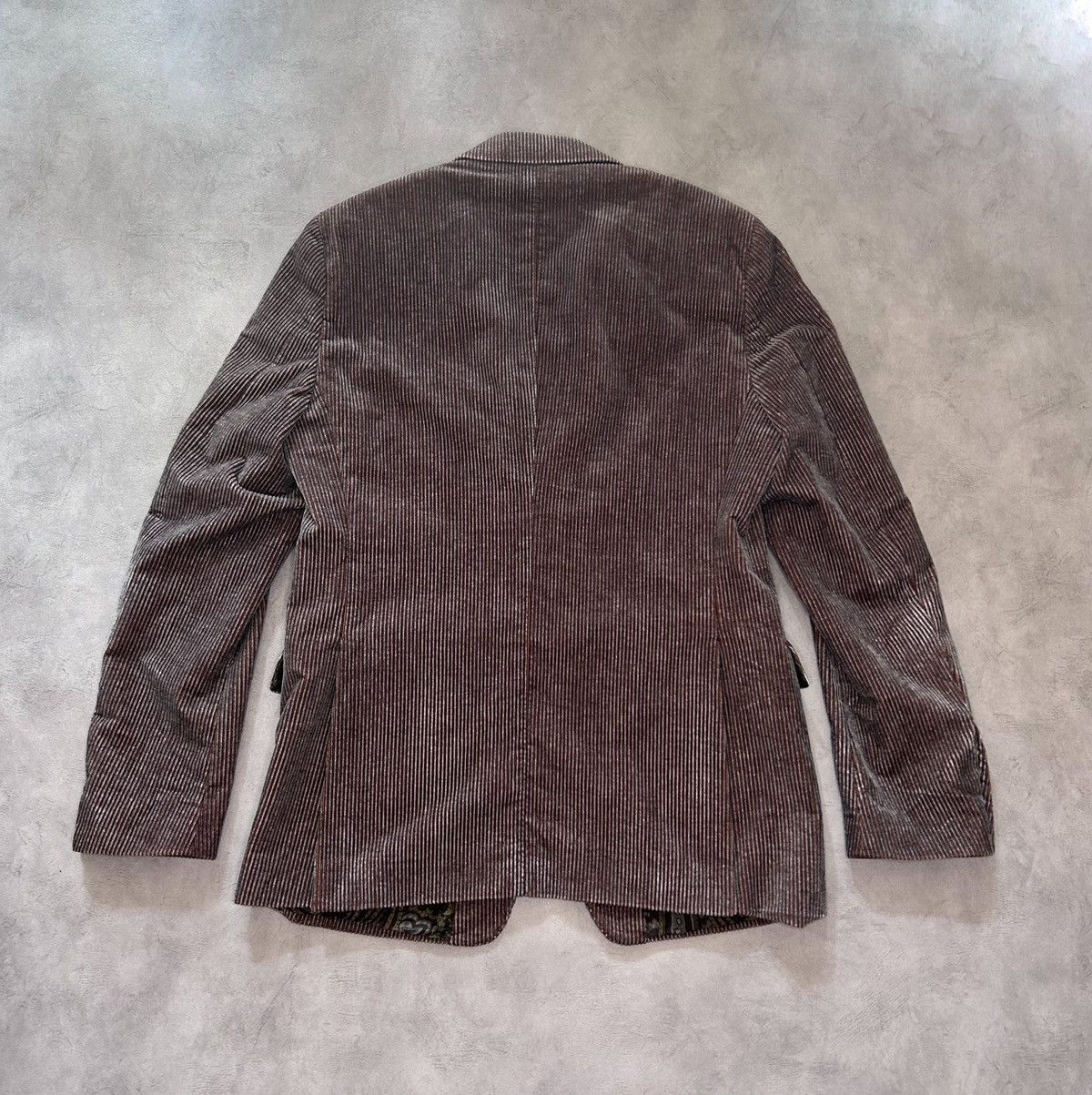 Etro Etro Men's Corduroy Blazer Buttons Brown Pine Size:48 Size 48R - 4 Thumbnail