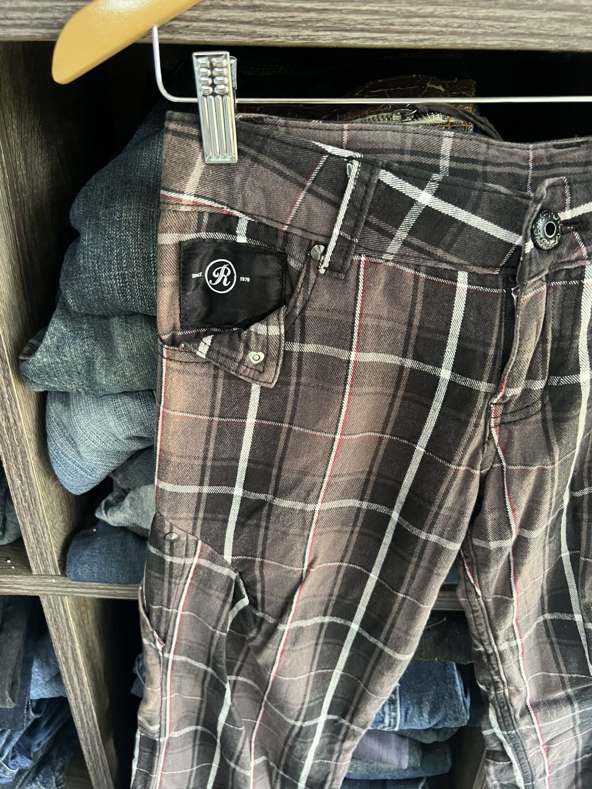 If Six Was Nine 🔥Redark Plaid Cargo Pant Size 29" - 5 Thumbnail