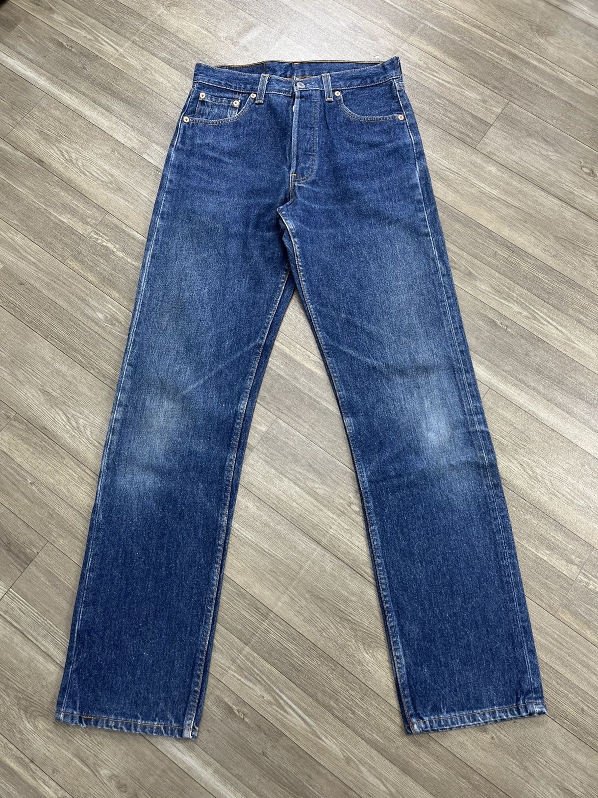 Levi's Vintage Clothing 🇺🇸1990s Vintage Levis 501 29x32 Straight Leg Blue Jeans Size US 29 - 1 Thumbnail