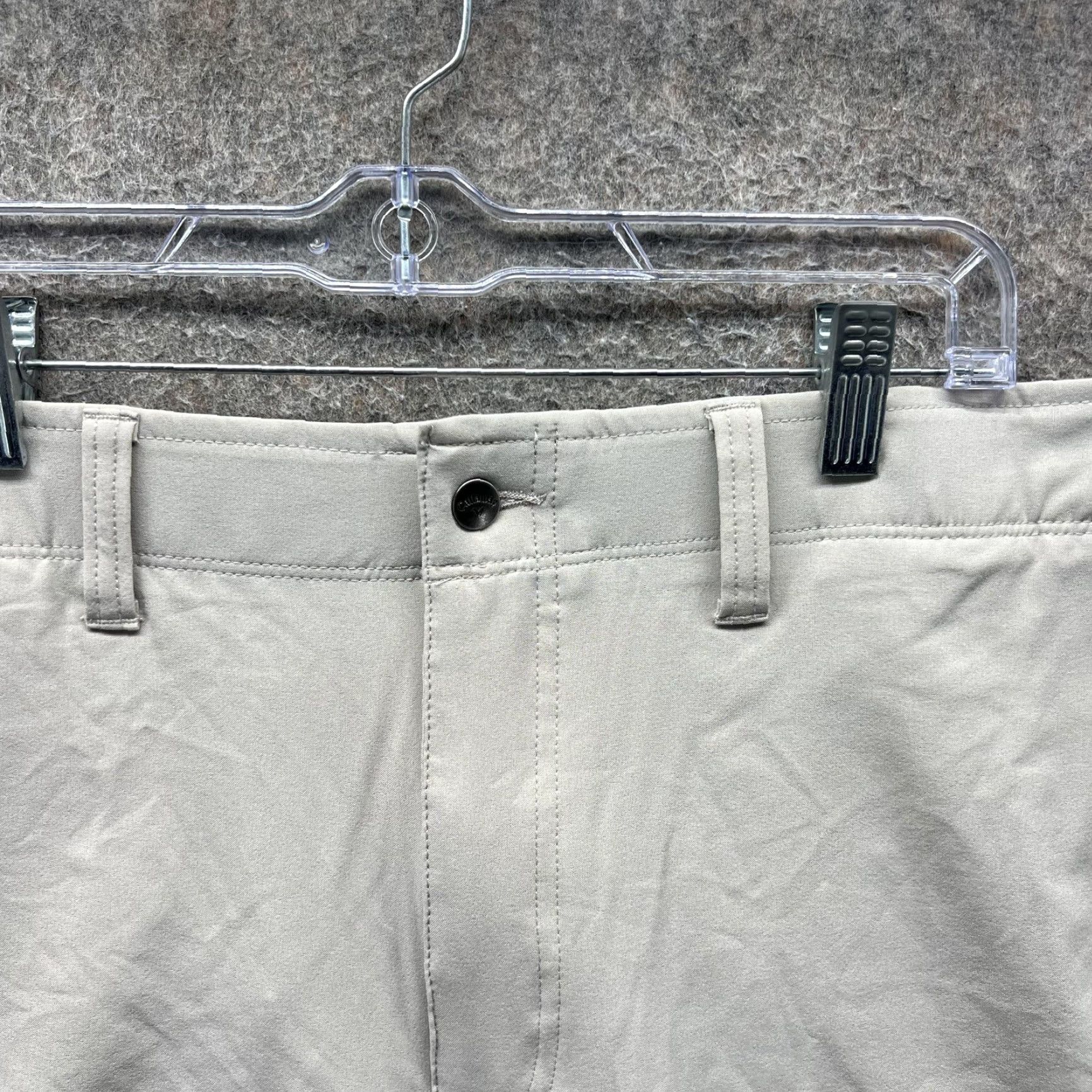 Callaway Callaway Shorts Mens 38 Beige Chino Golf Stretch Performance Flat Front Size US 38 / EU 54 - 4 Thumbnail